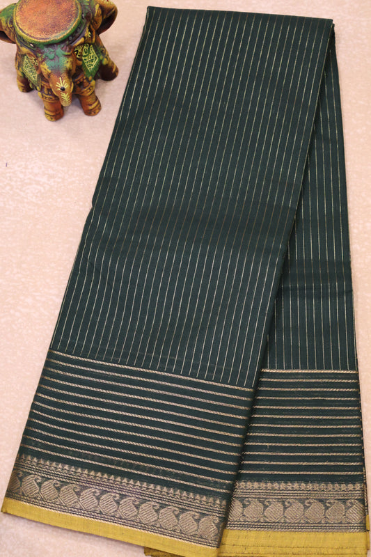 Chettinadu Cotton Saree -Brown Vairaoosi