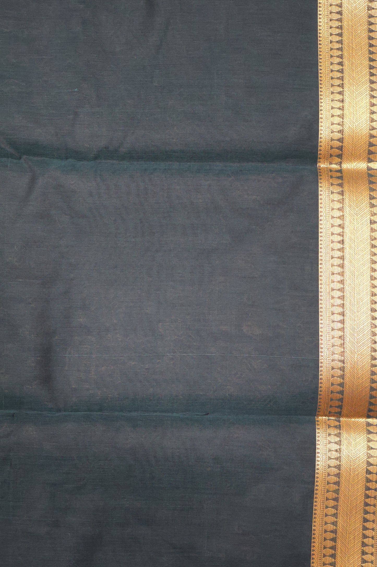Kora Silk Cotton Saree - Warli Pattern-Green