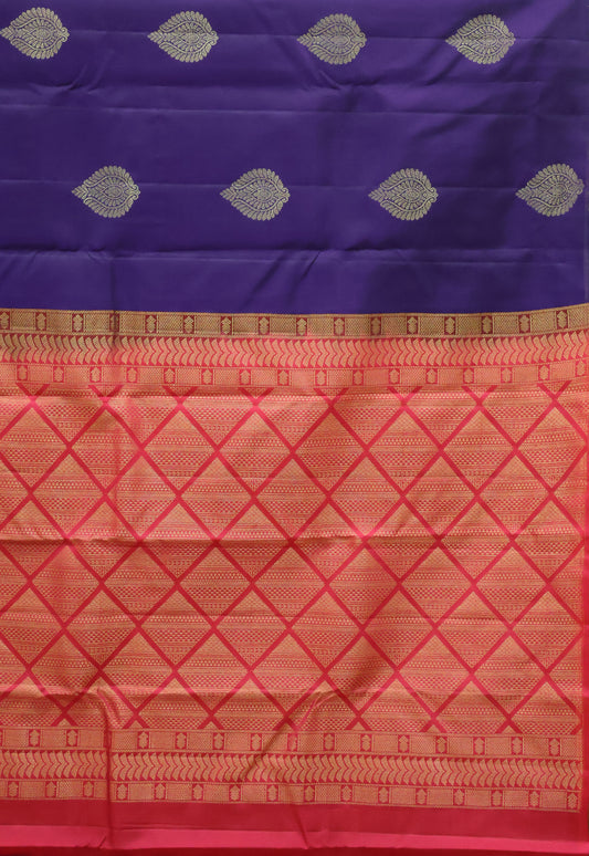 Mithilam-Pure Kanjivaram Festive Silk Saree-Voilet