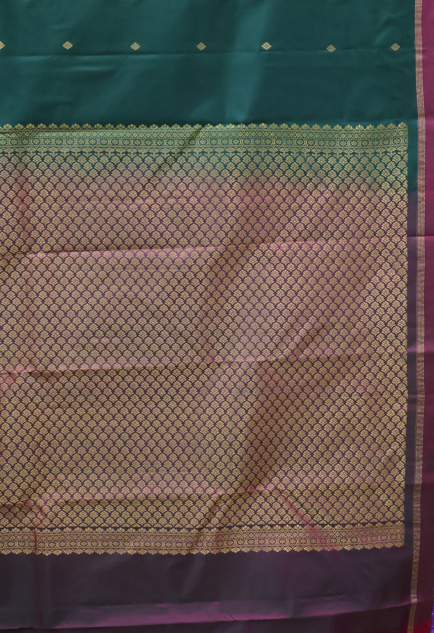 Mithilam-Pure Kanjivaram Festive Silk Saree-Green