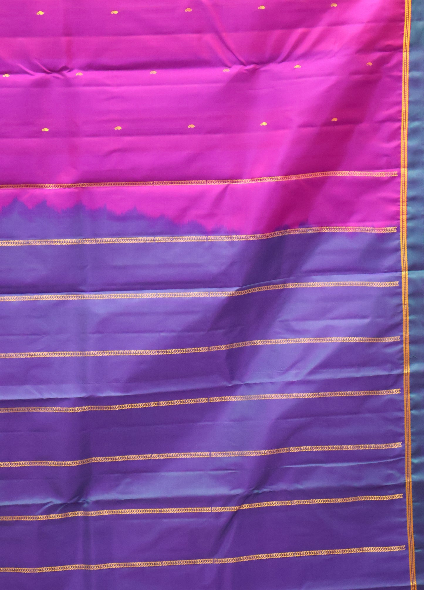 Mithilam-Pure Kanjivaram Festive Silk Saree-Violet