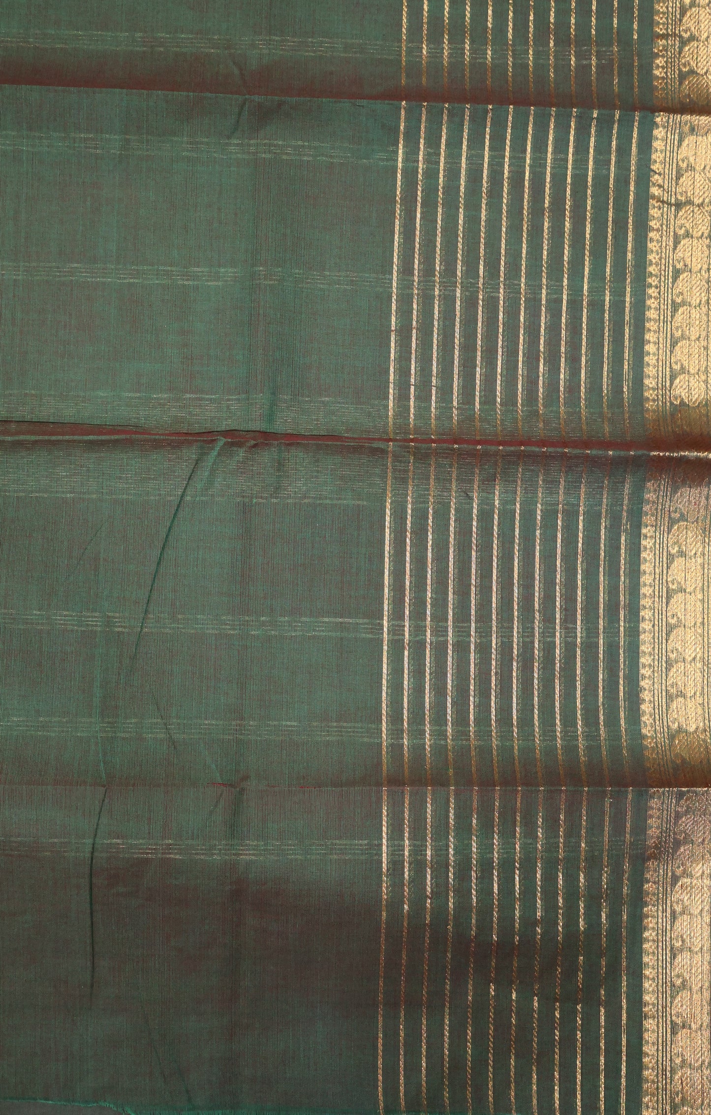 Kanchi Cotton Saree - Green