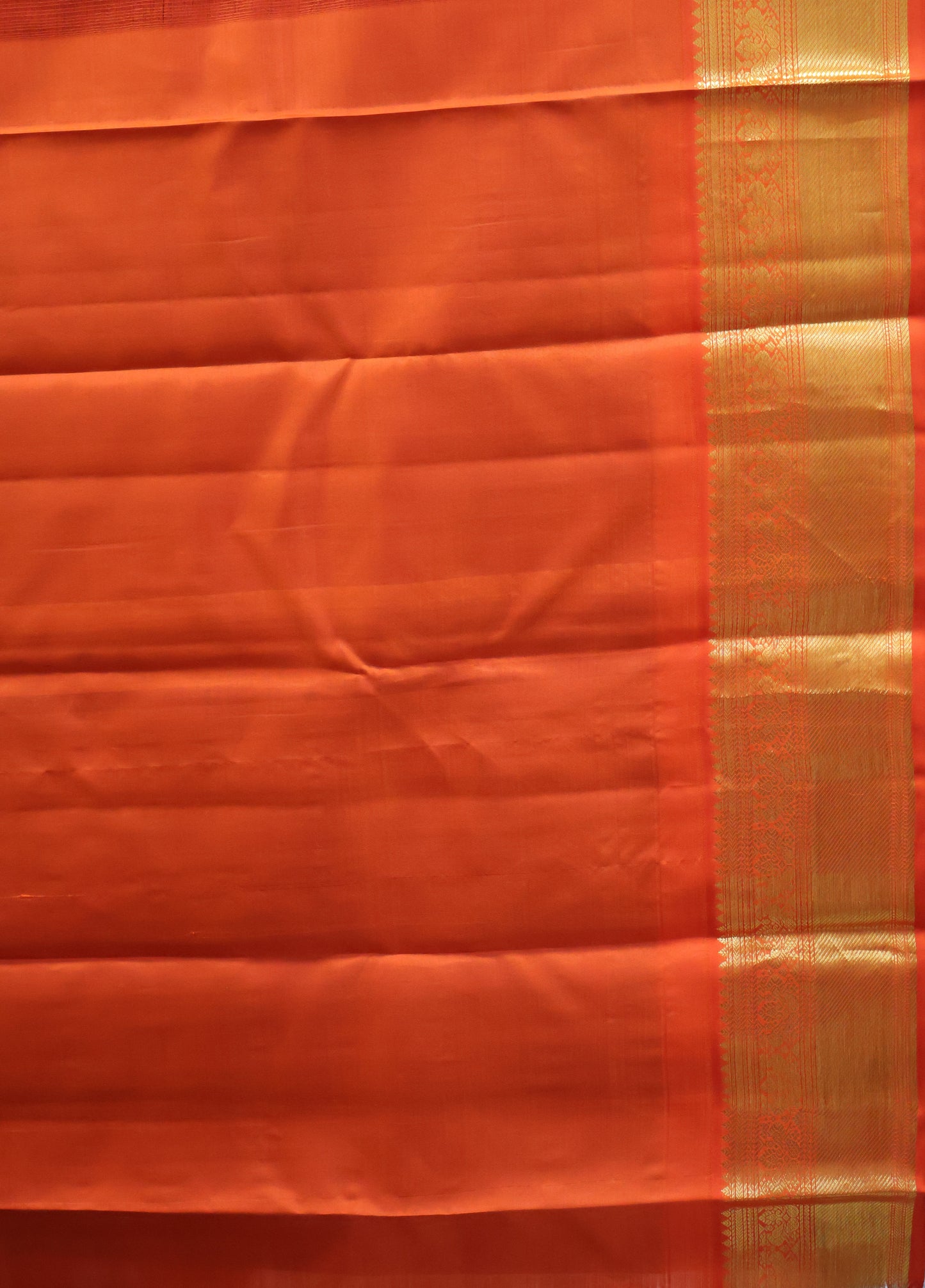 Pure Kanjivaram Silk Saree -Brown Red