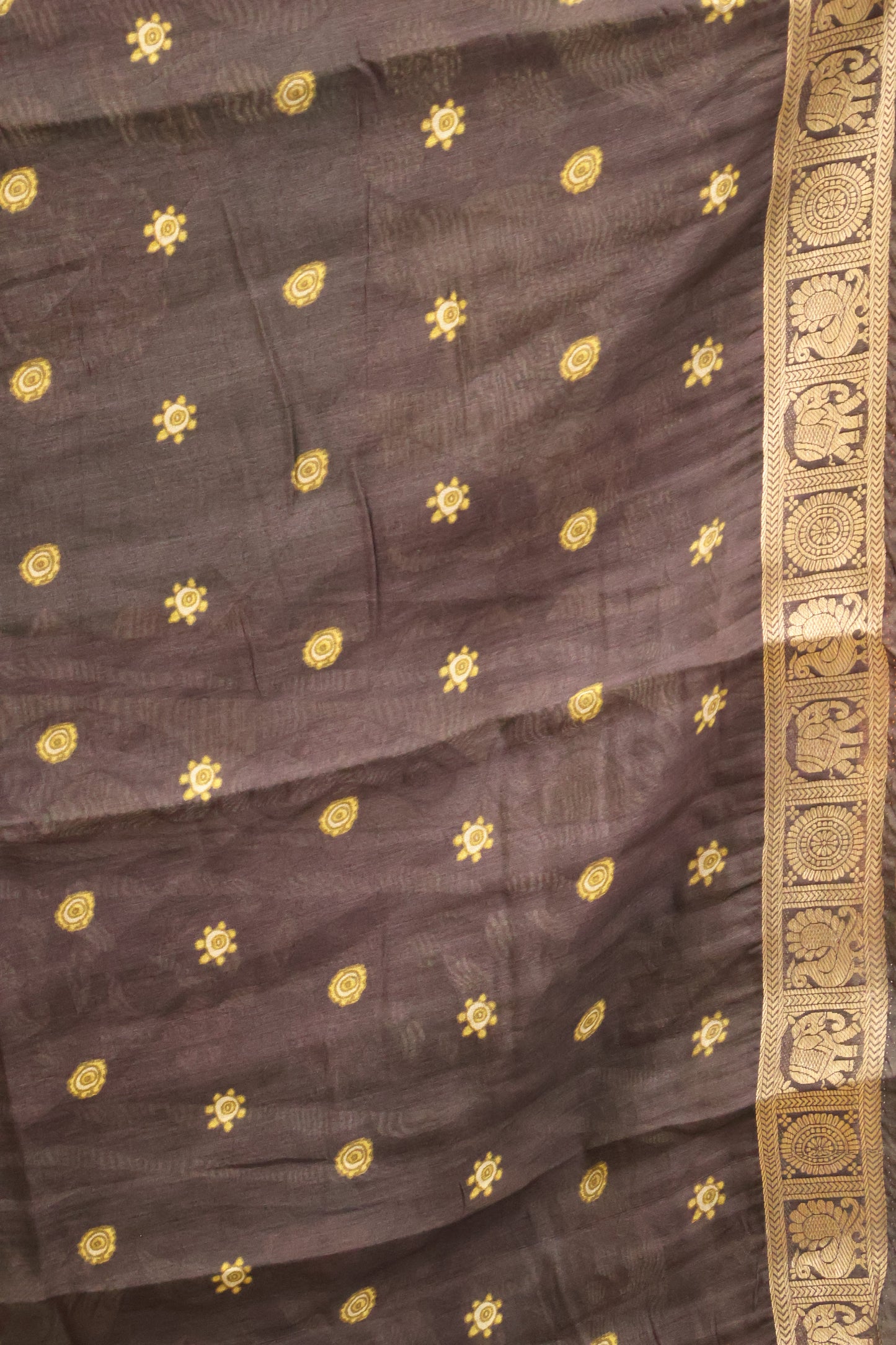Malai Cotton With Floral Print- Turquoise Green