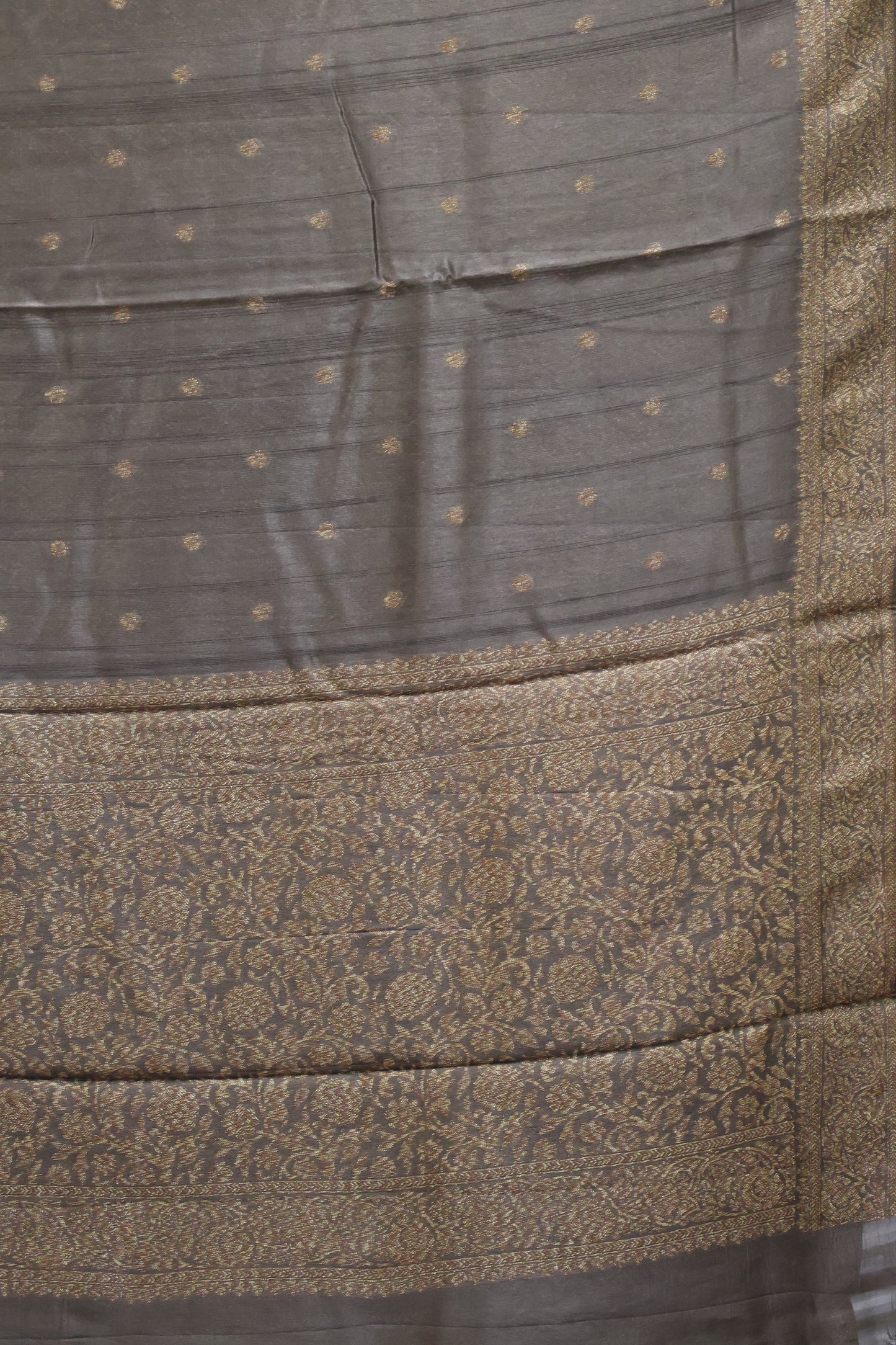Banarasi Tussar -Metallic Grey