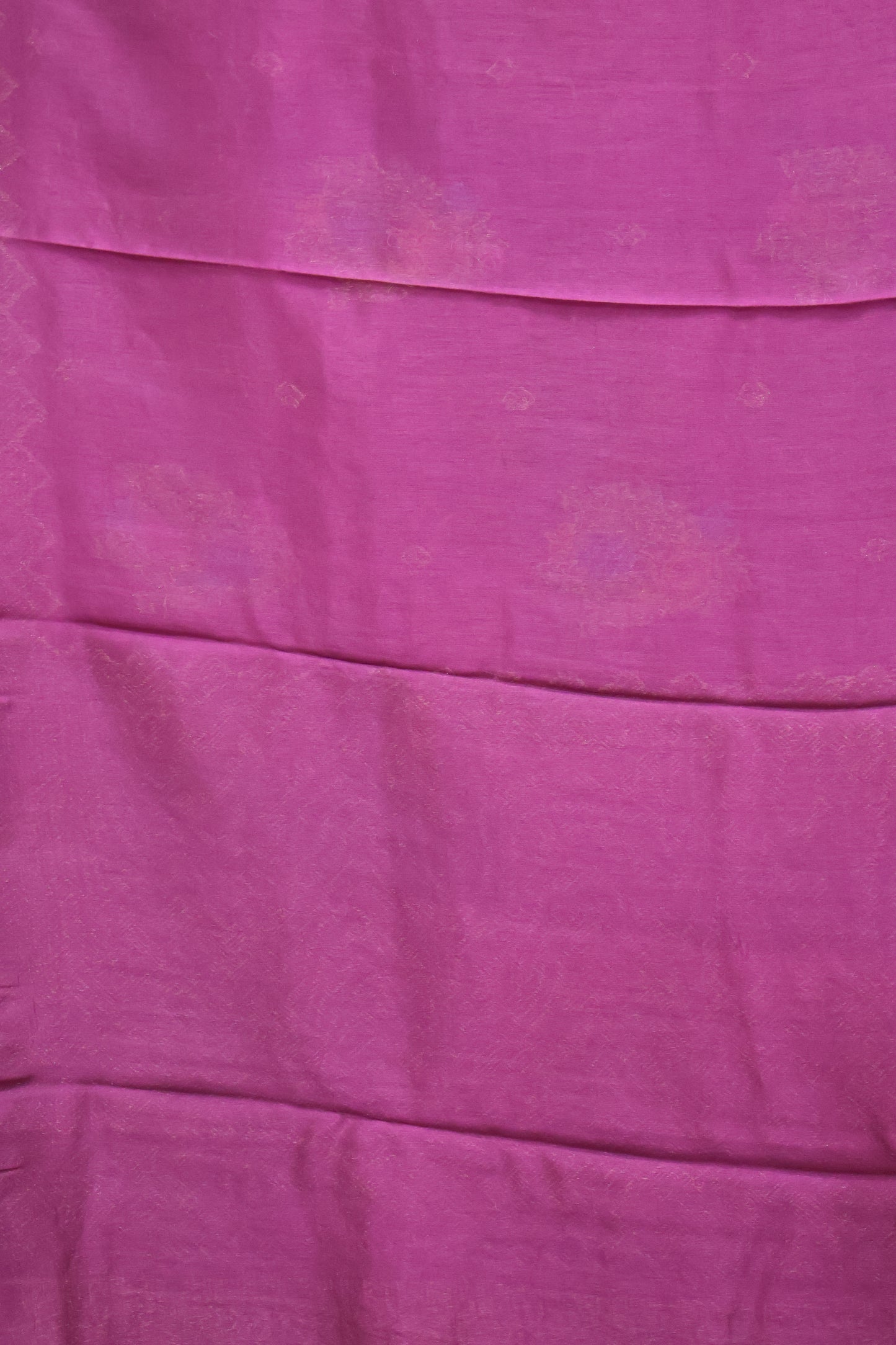 Banarasi Tussar -Wine zigzag Border
