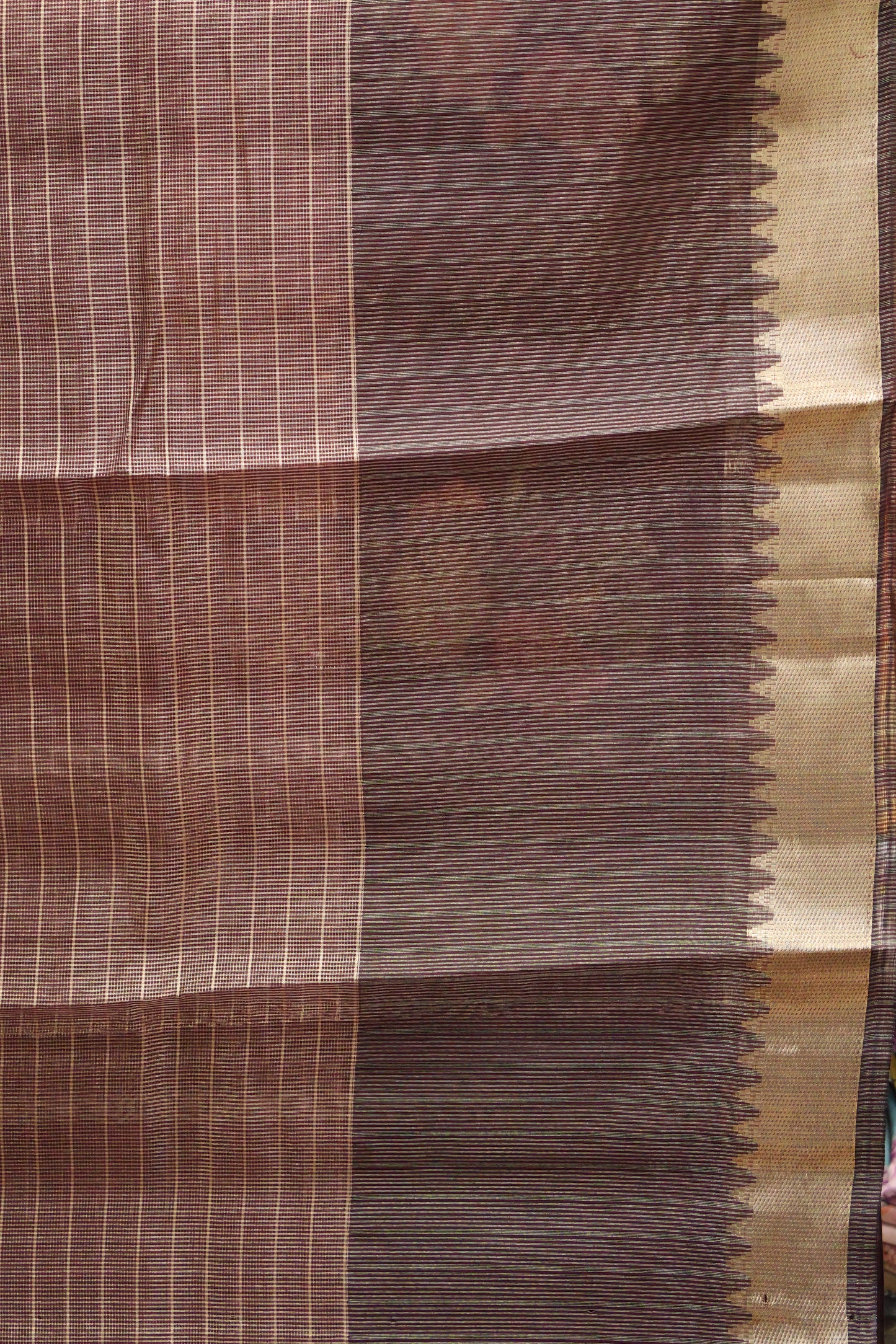 Mangal Giri Silk-Wine Floral Print