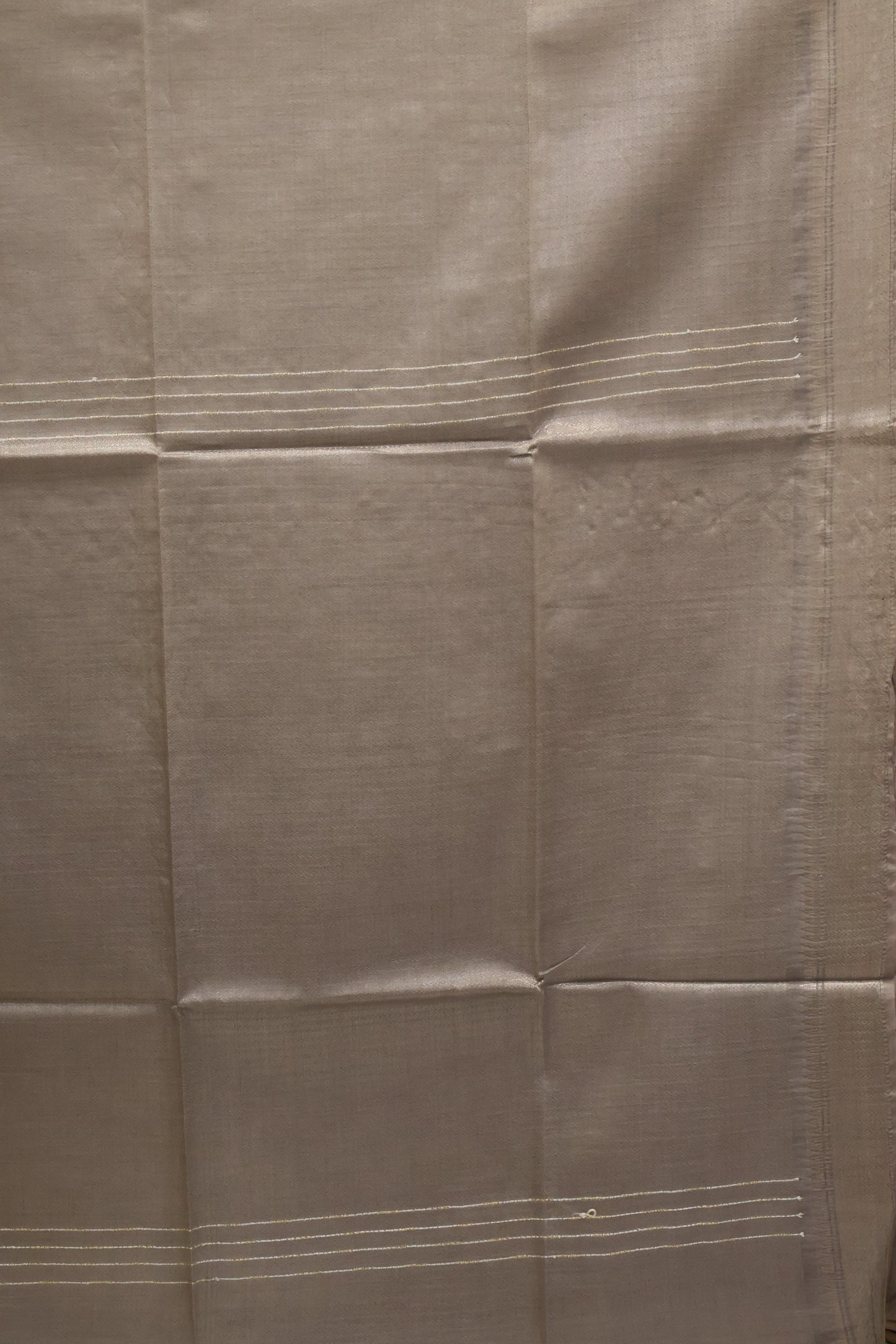 Bhagalpur Tissue- Silver Full Zari