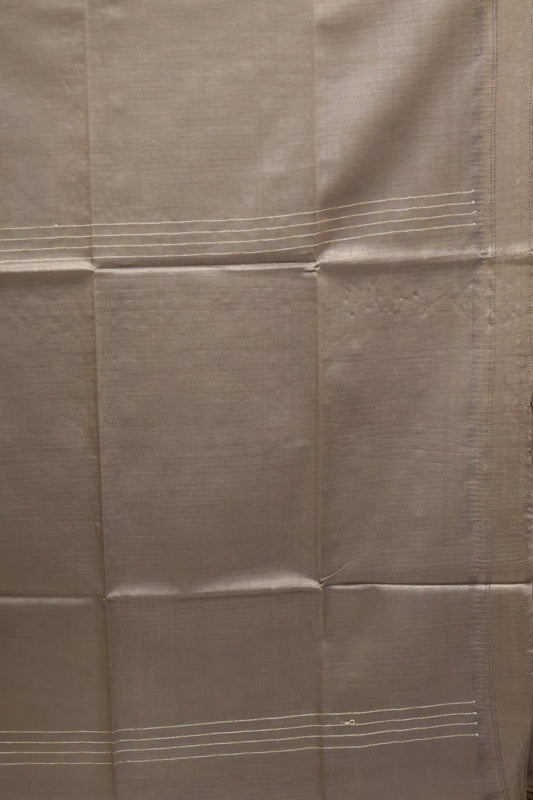 Bhagalpur Tissue- Silver Full Zari
