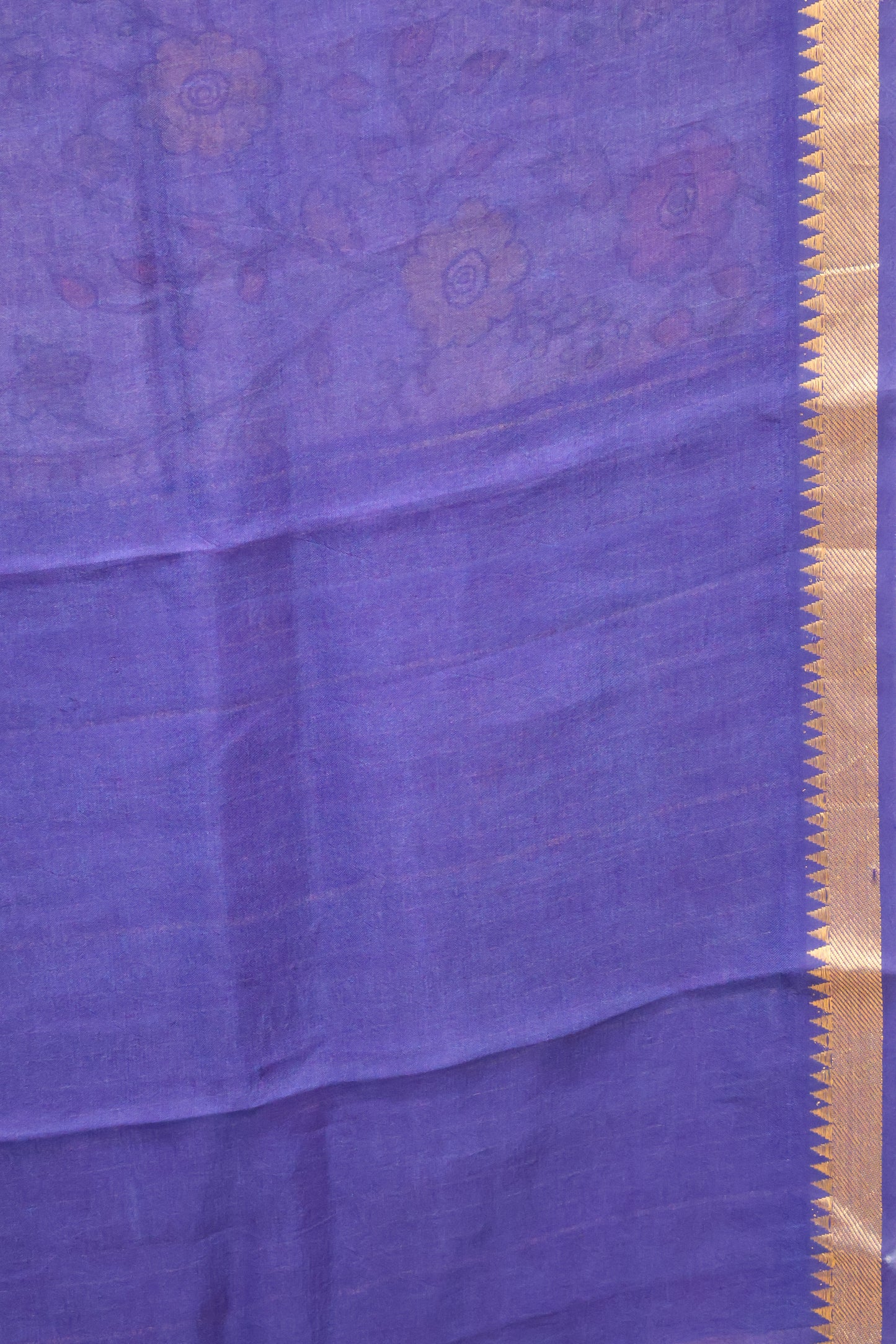 Mangal Giri Silk Saree-Blue Ink