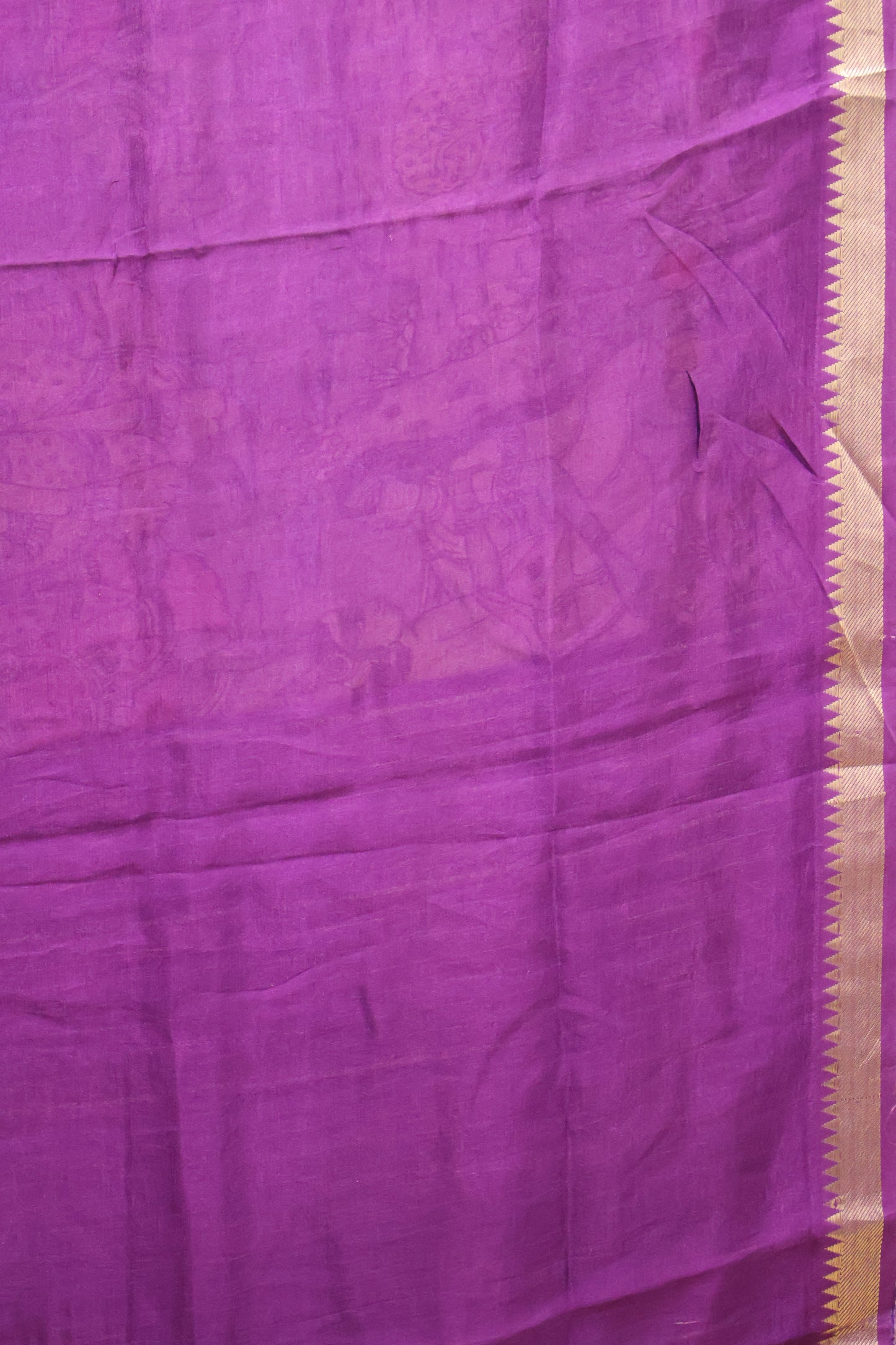 Mangal Giri Silk Saree-Grey Purple