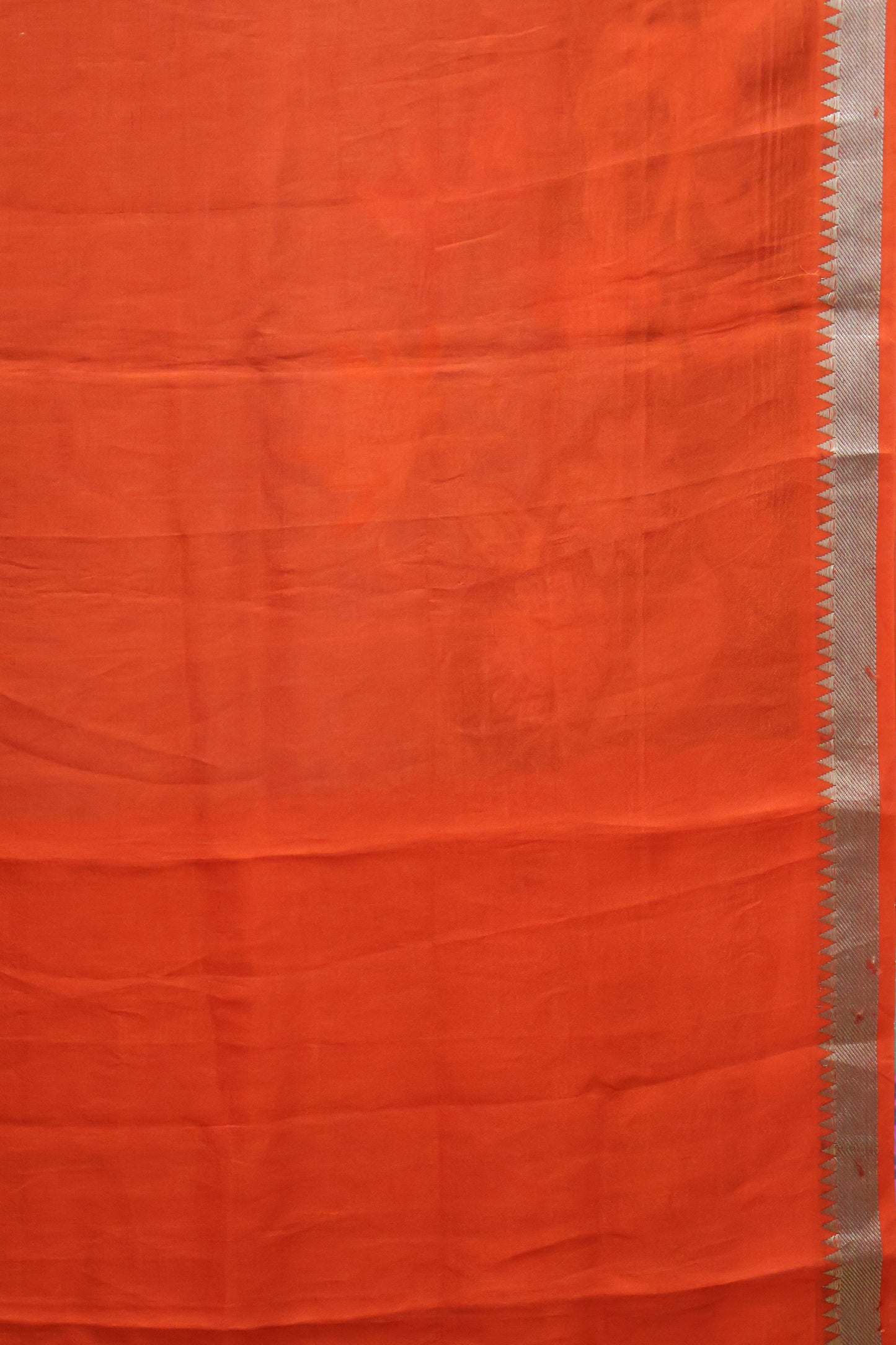 Mangal Giri Silk Saree-Sky Blue-Orange