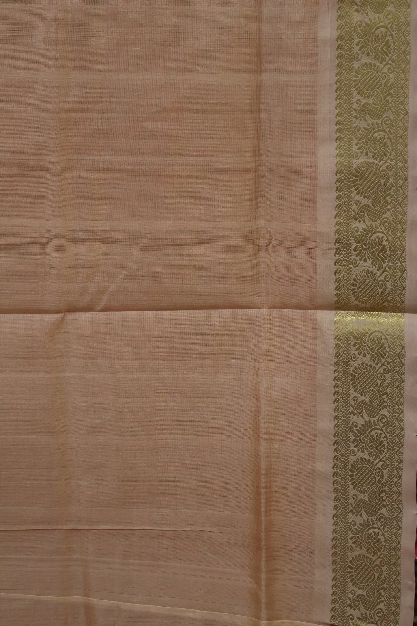 Silk Cotton Saree-Orange
