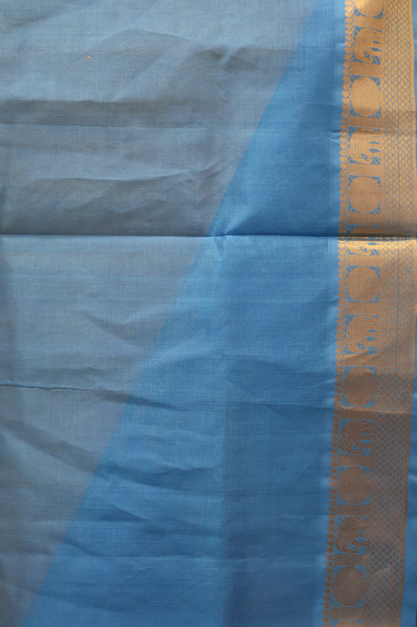 Silk Cotton Saree-Yellow