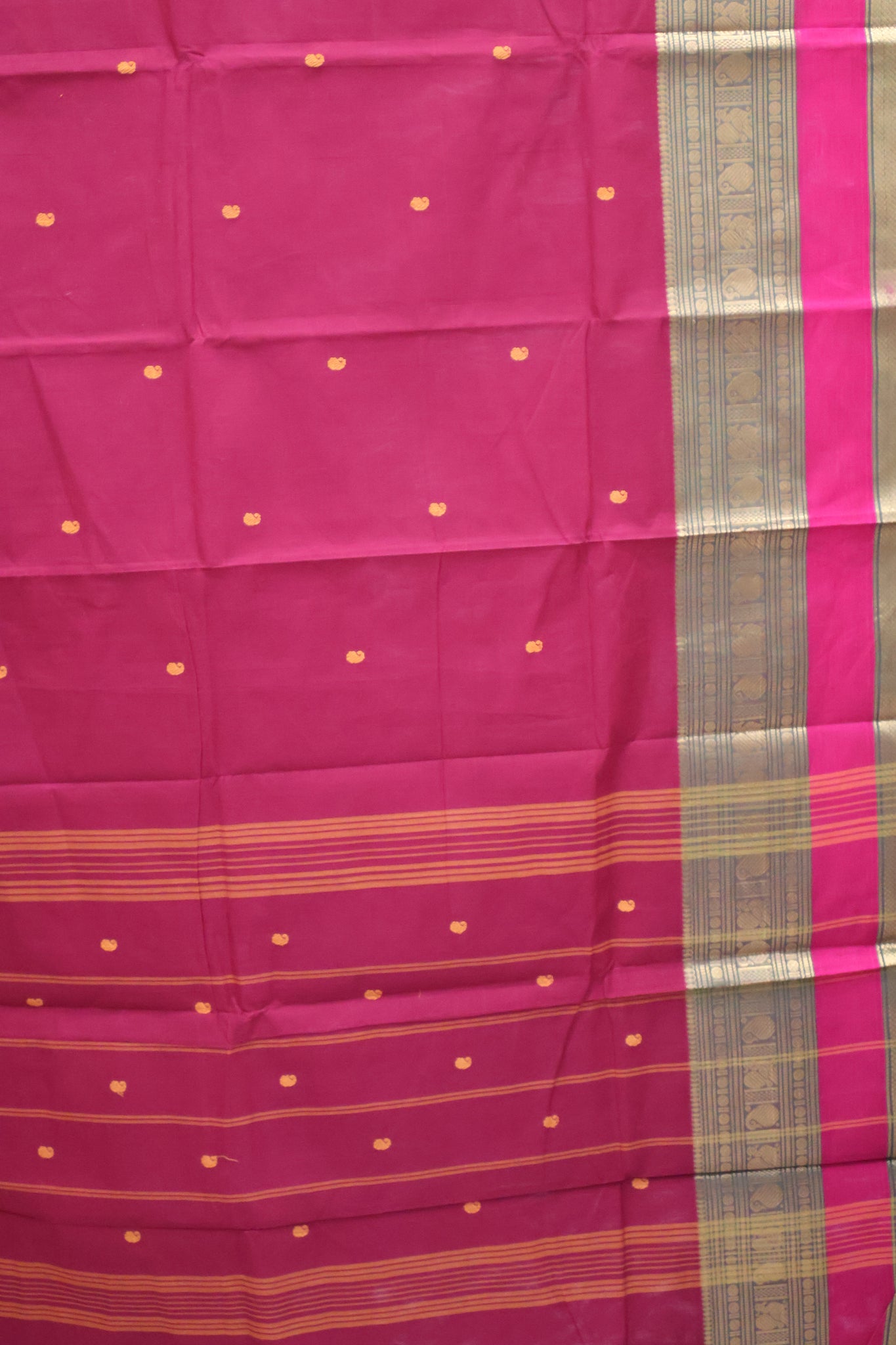Chettinad Cotton Saree -Maroon