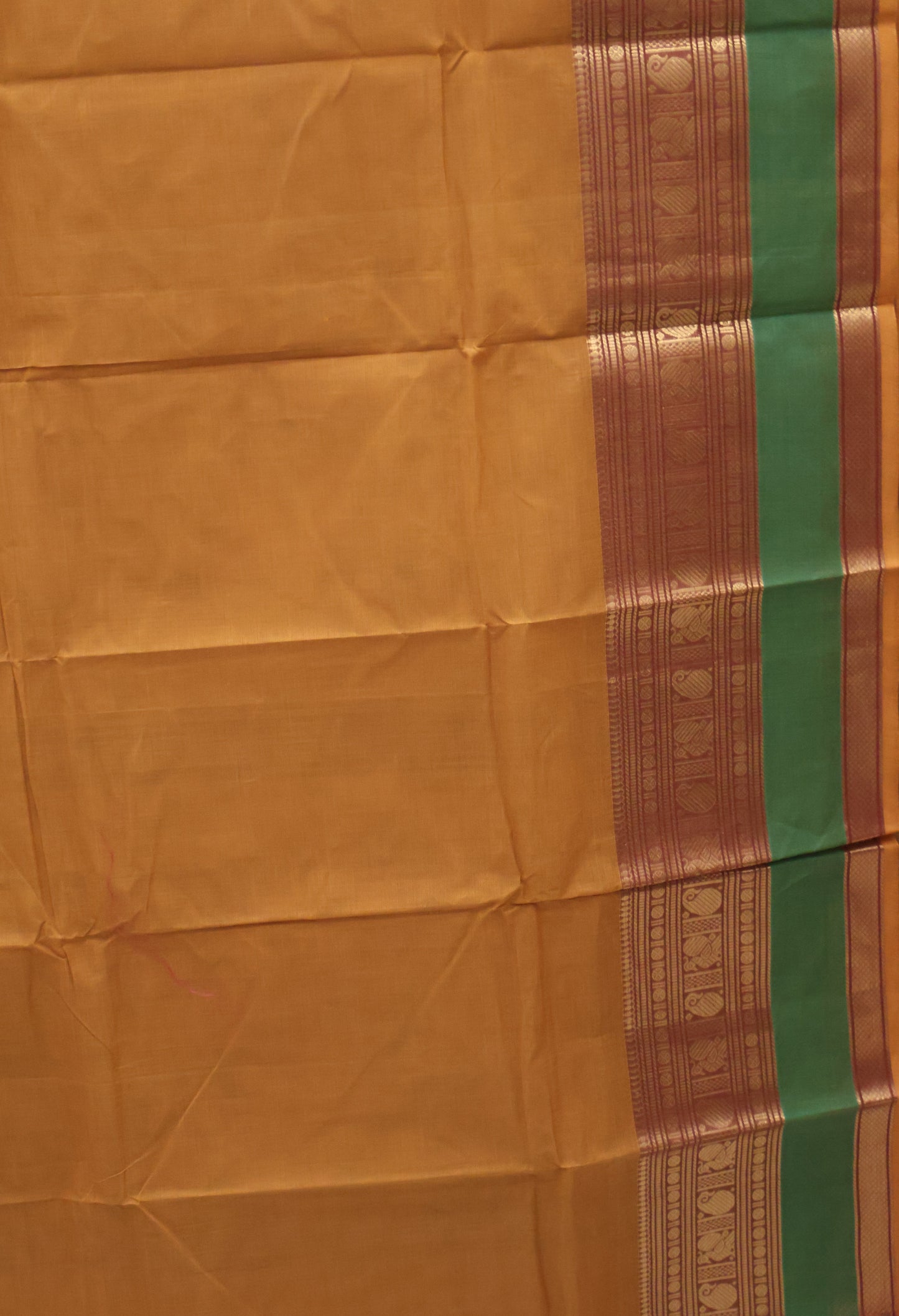 Chettinad Cotton Saree -Mustard