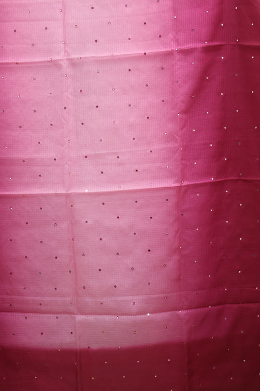 Silk Kota saree- Maroon Kalamkari Pallu