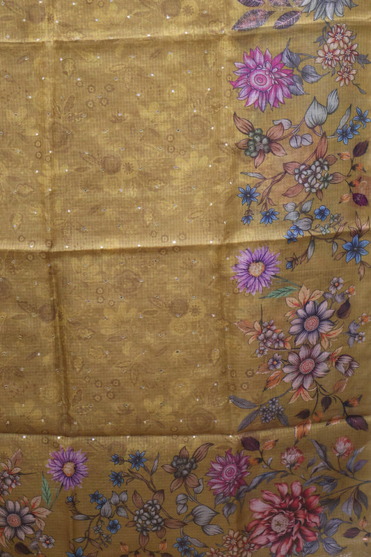 Silk Kota saree-Mustard Sunflower