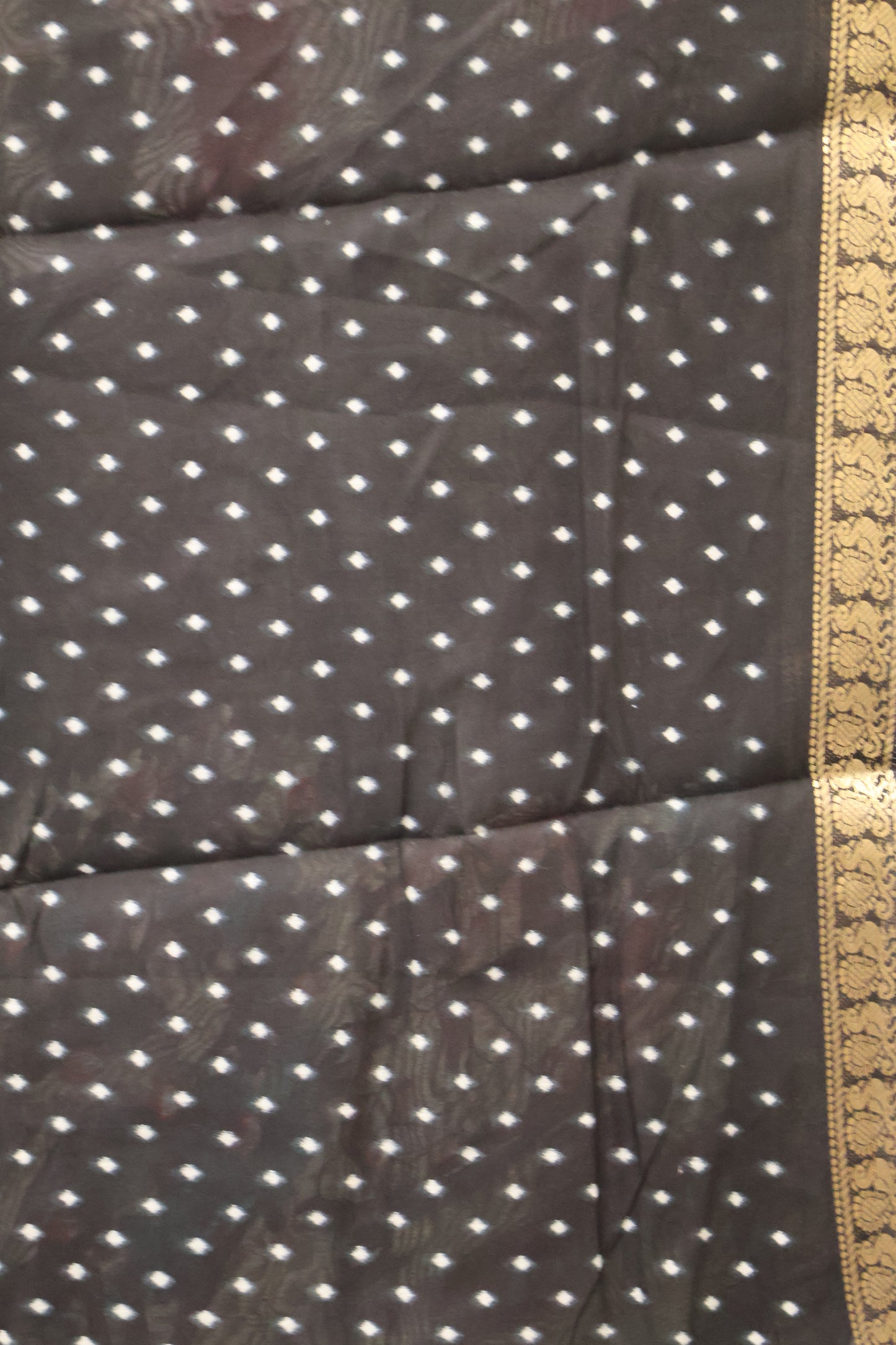 Malai Cotton Saree Mangalgiri Border-Maroon