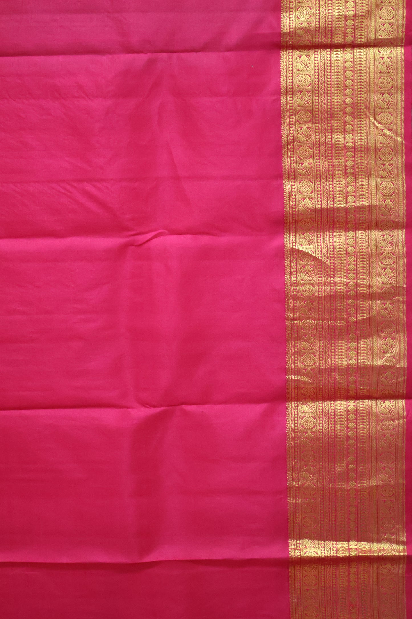 Pure Kanjivaram Silk Saree - Golden Mustard