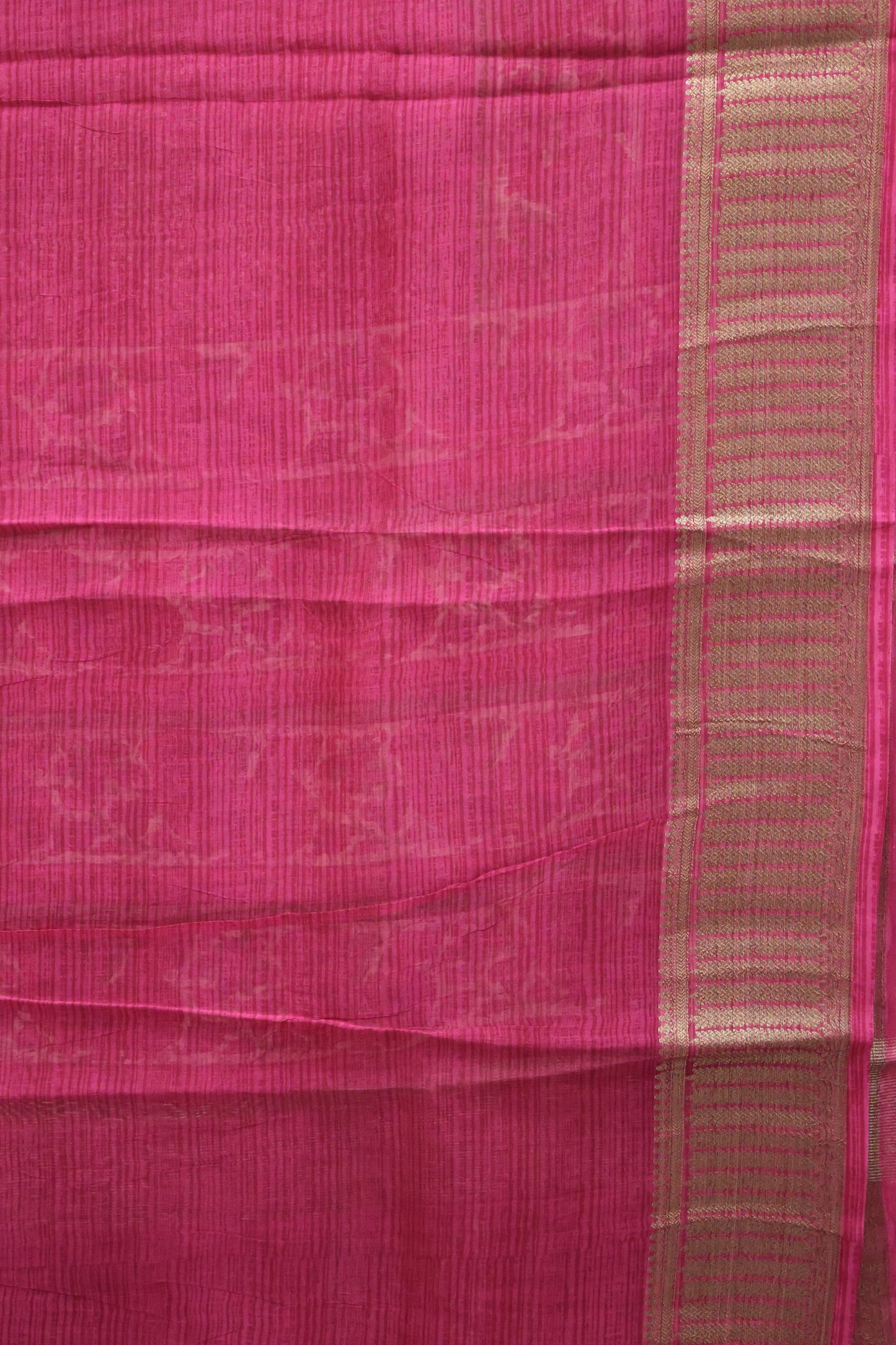 Pure Chanderi Saree-Magenta Peacock