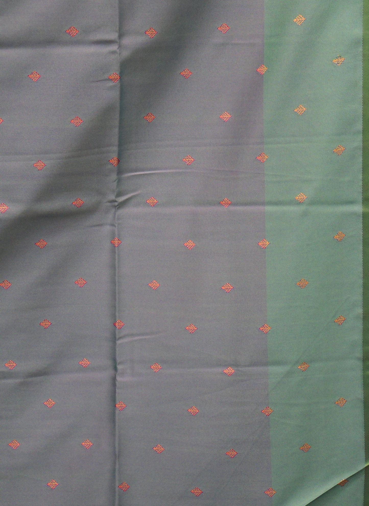 Semi Soft Silk Saree-Purple Kolam Border