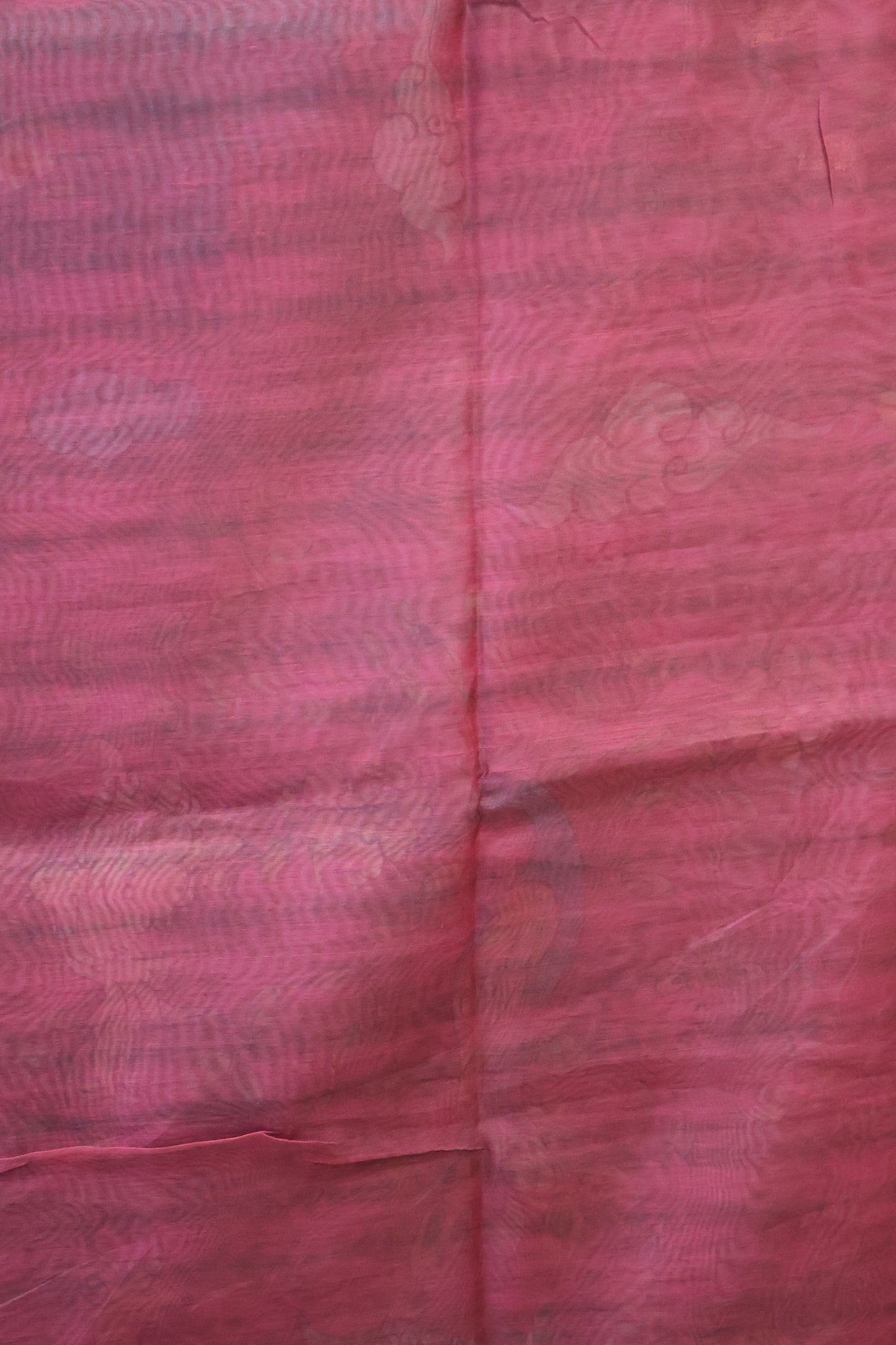 Semi Chanderi Saree- Maroon Deer Printed