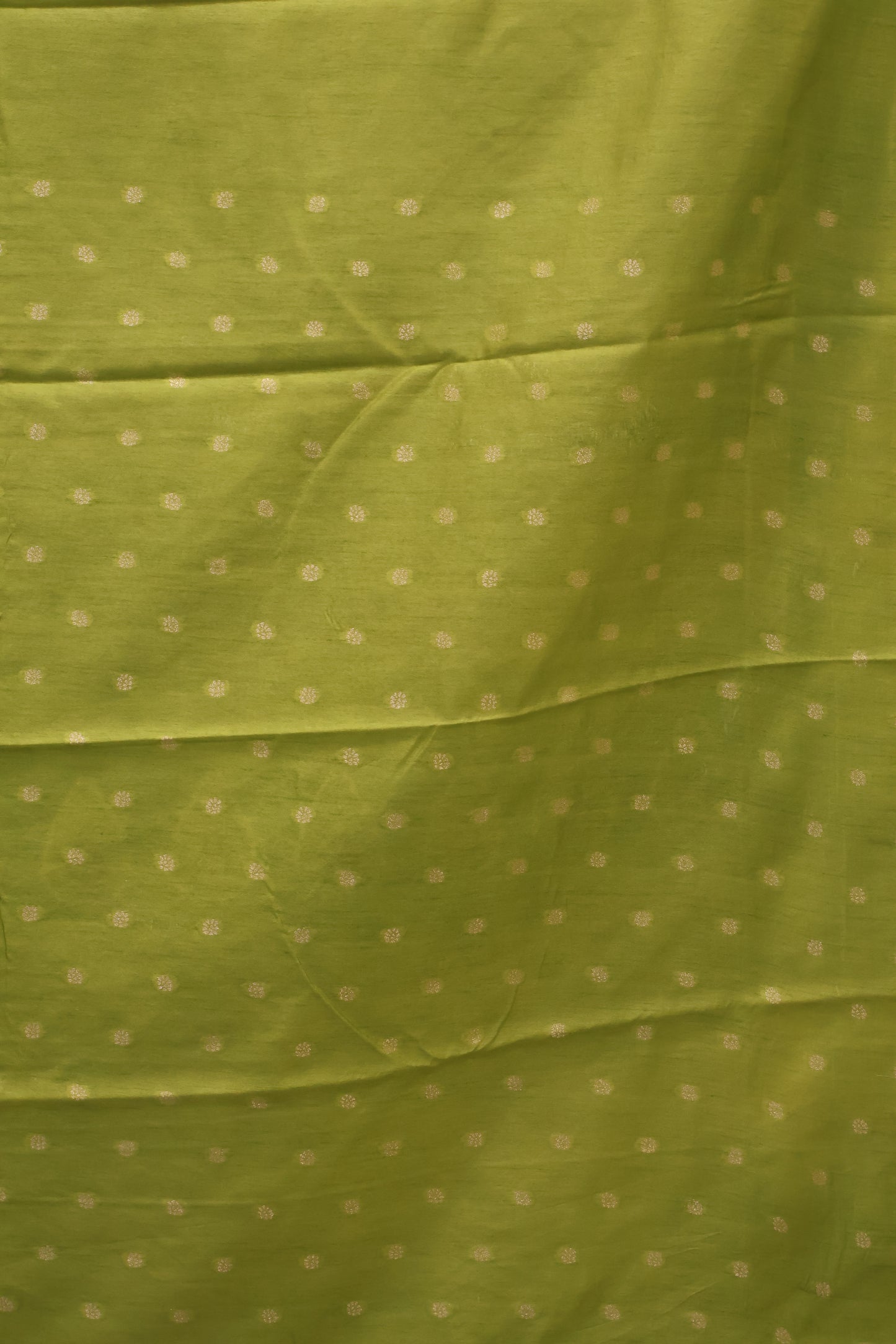 Semi Tussar Saree -Green Leaf Butta