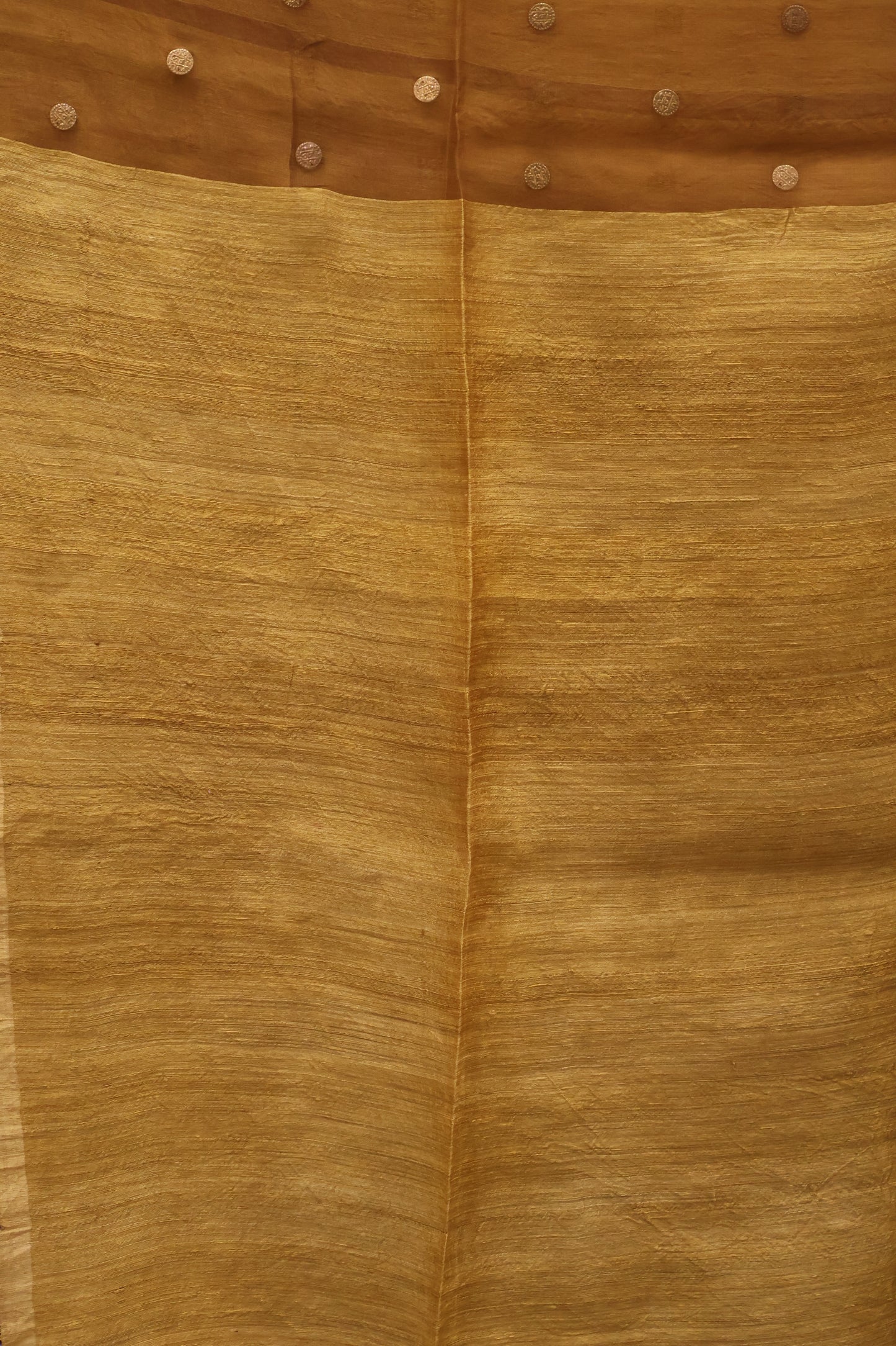 Pure Tussar Saree - Muatard