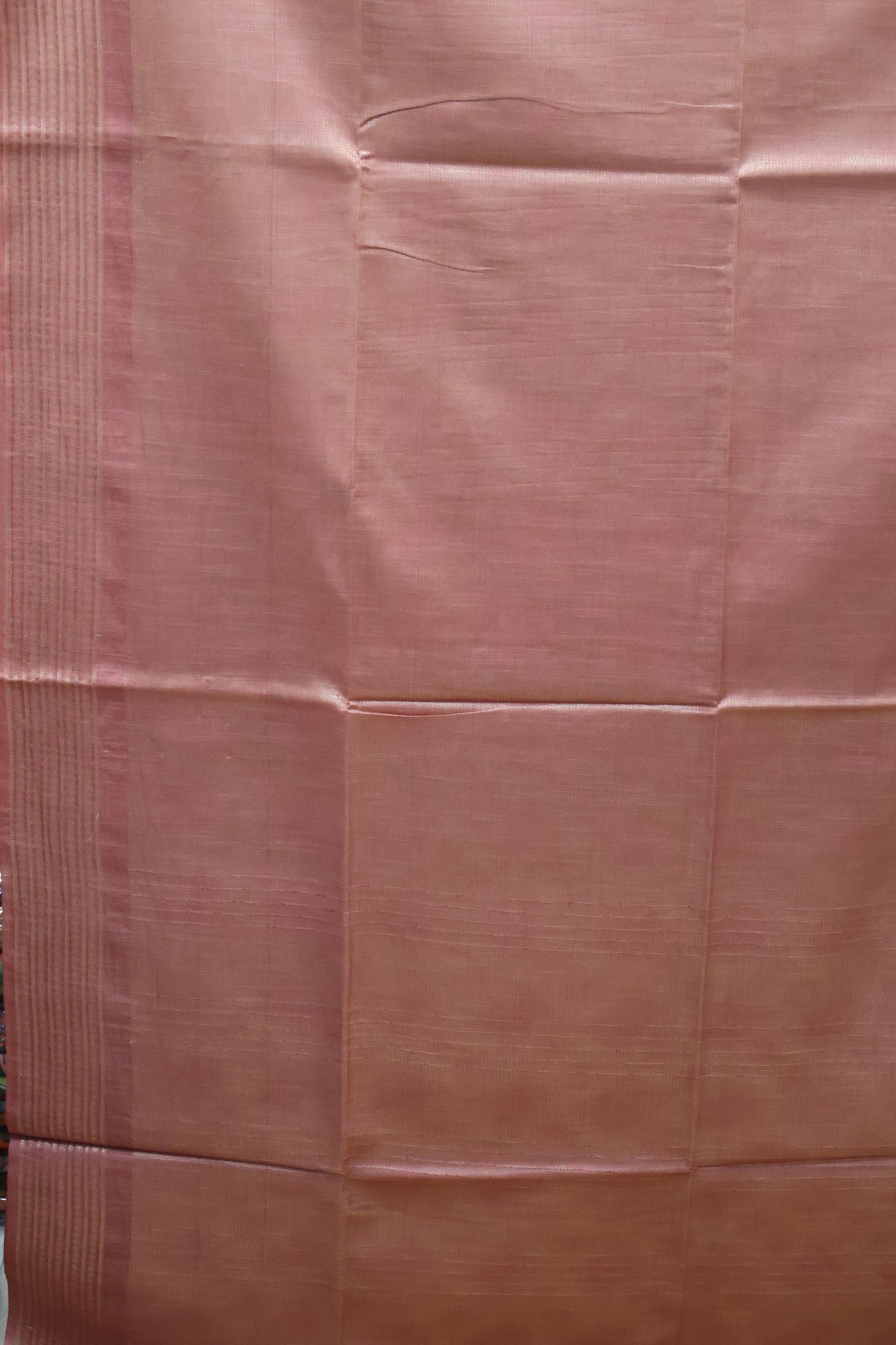 Bhagalpur Tissue Saree - Pastle Pink Full Zari