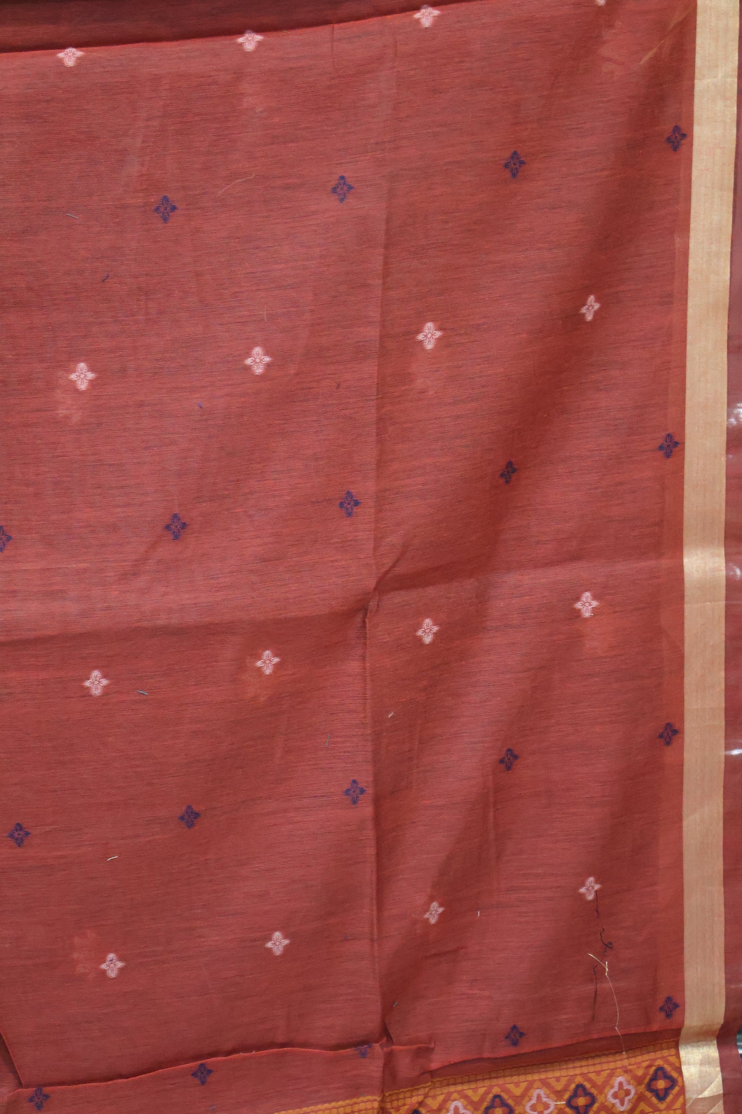 Handloom Jamdani Saree-Peacock Green Pichwai Border
