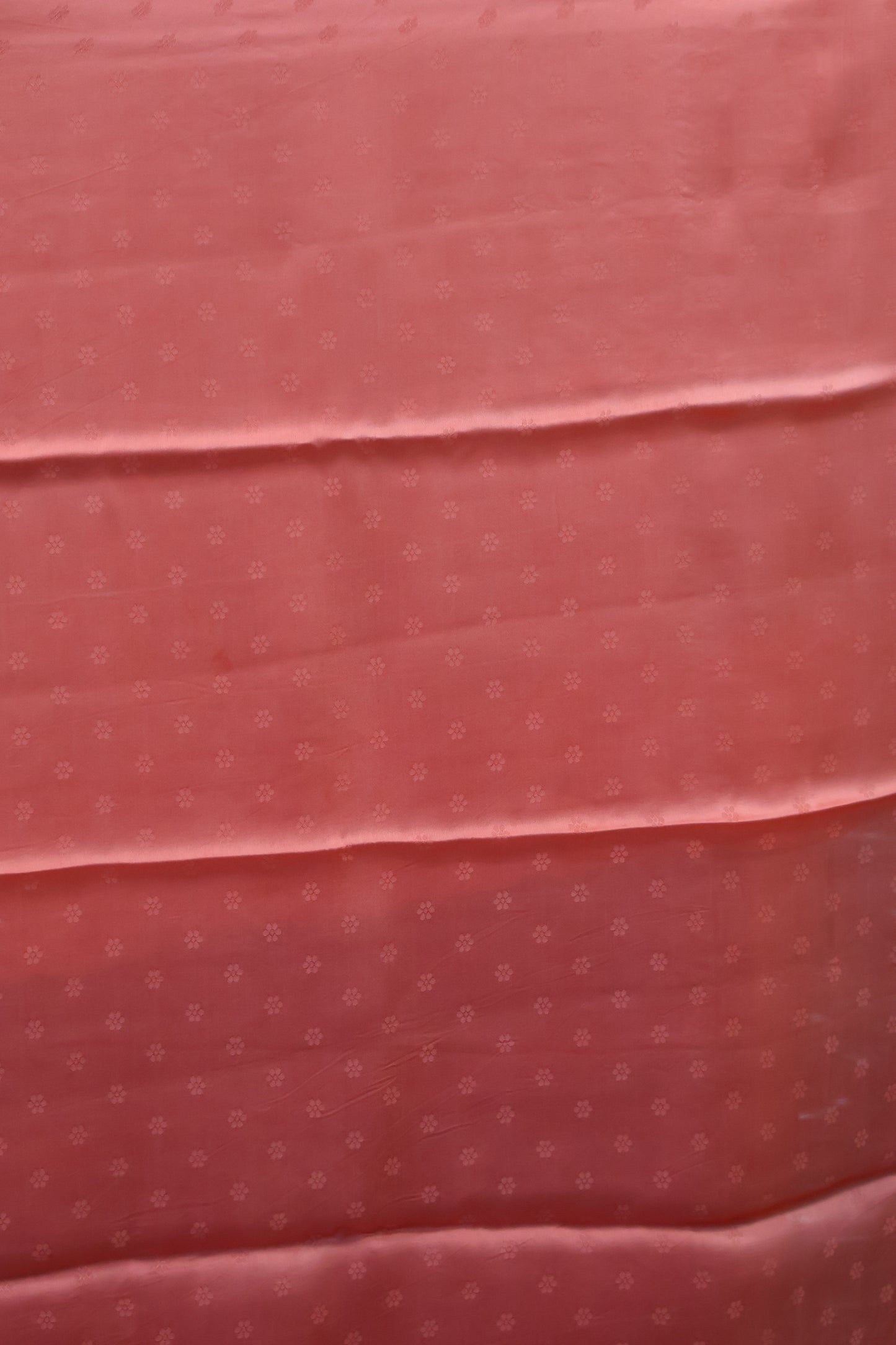 Banarasi Crepe Saree-Red Floral Silver Zari