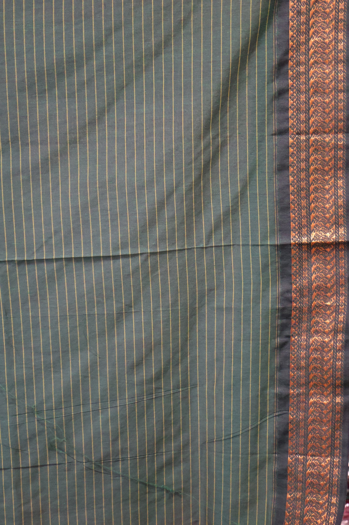 Kalyani Cotton-Mauve Border Checks