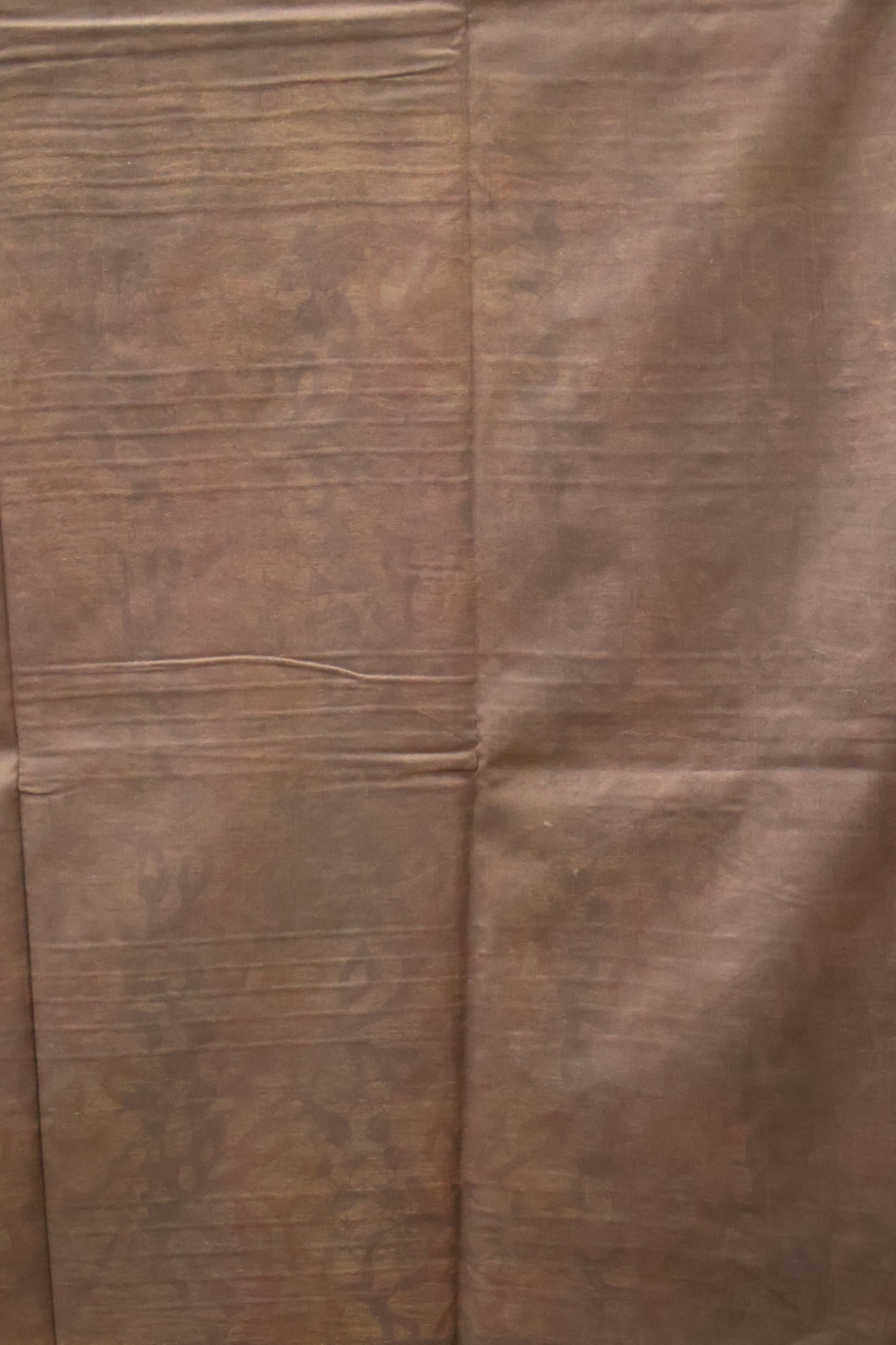 Art Bhagalpur Tussar Saree-Black Silver