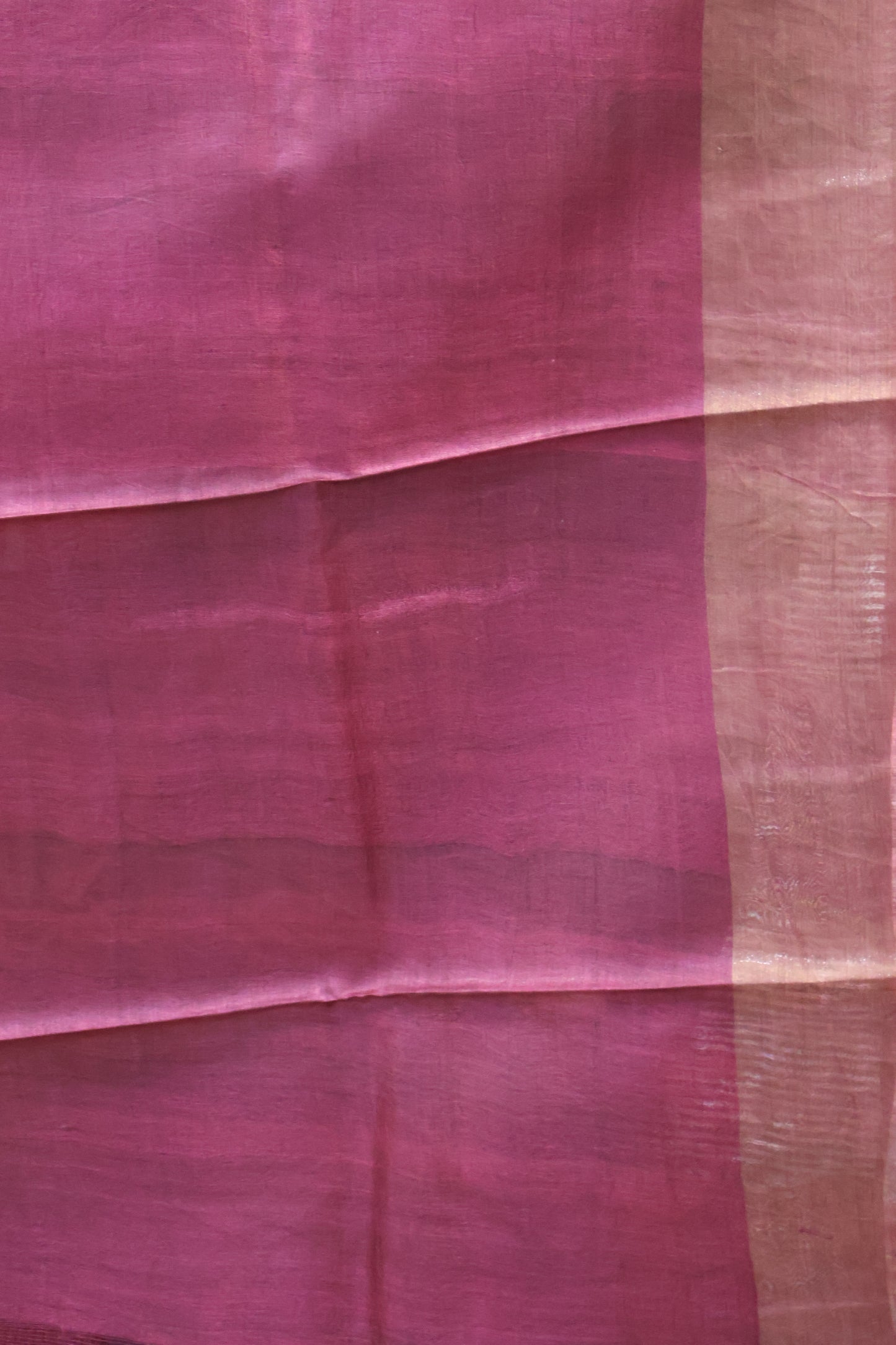 Pure Tussar Saree -Blue Round Pattern