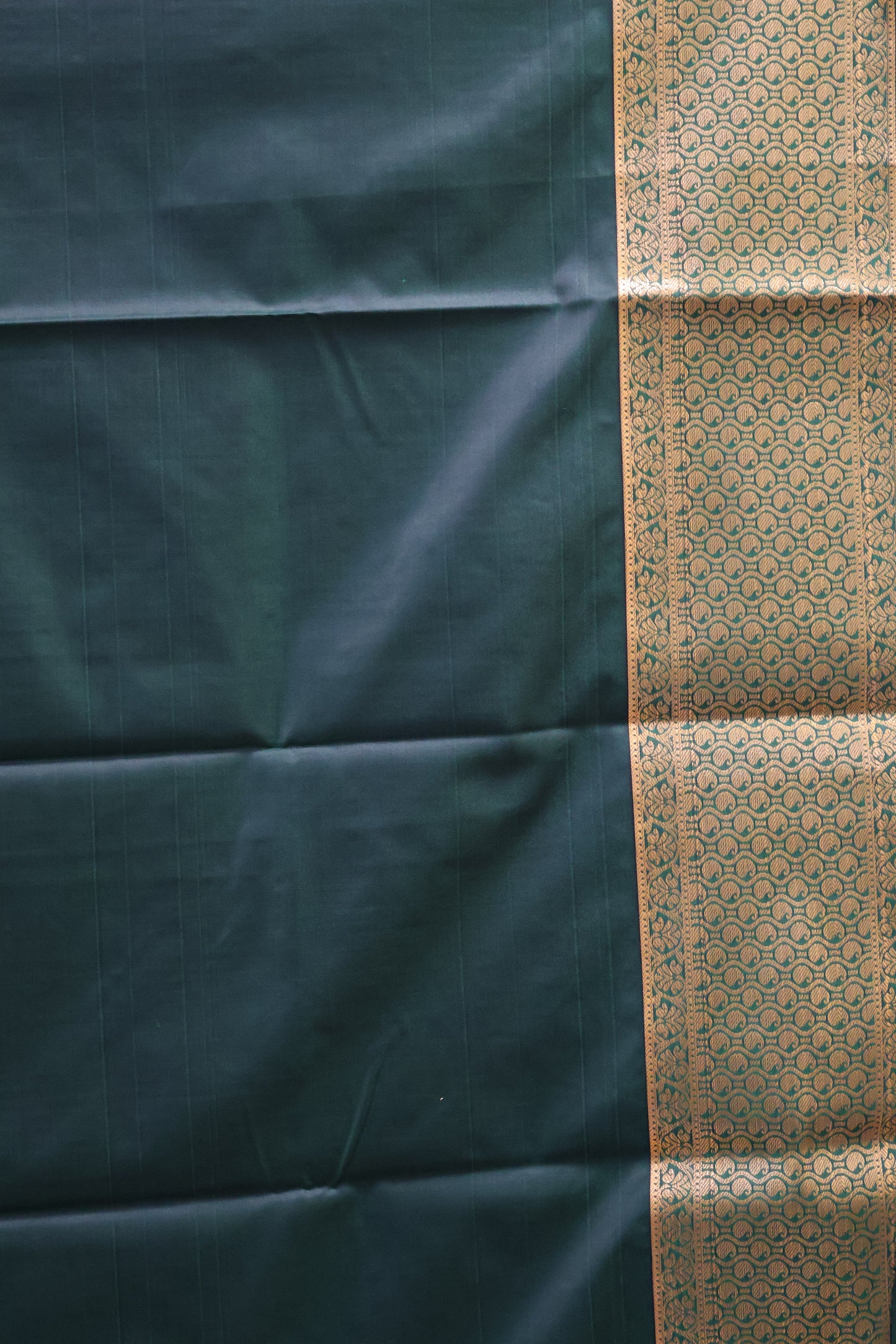 Semi Gadwal Silk Saree-Purple Peacock
