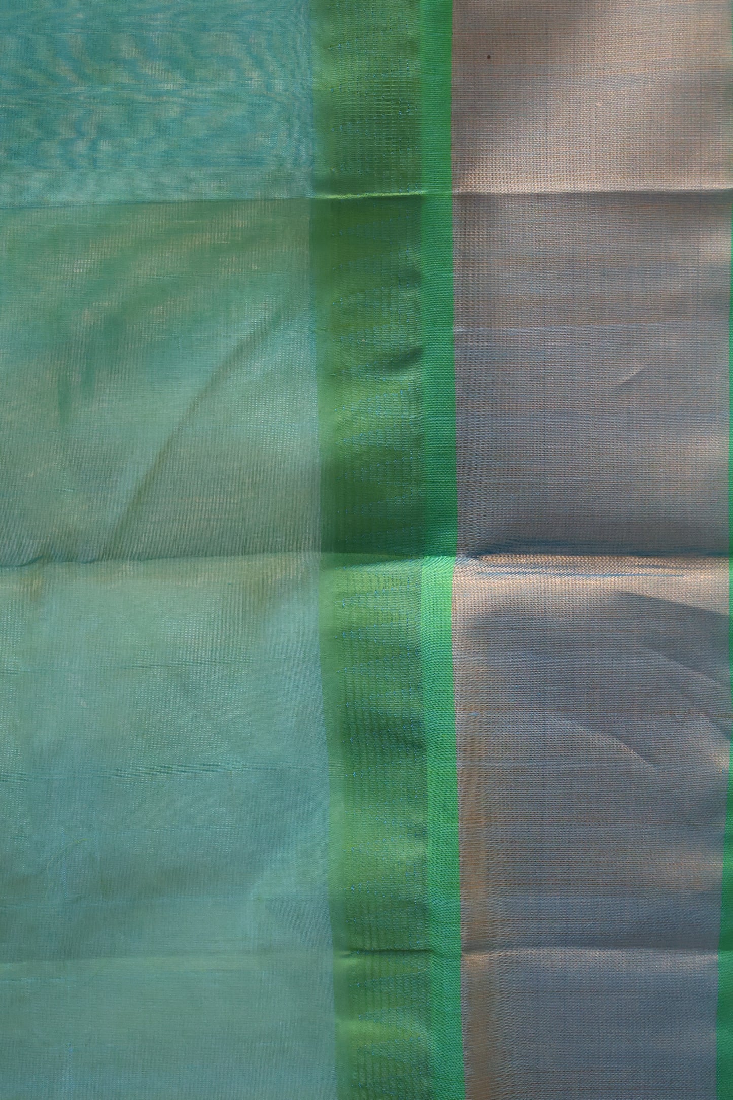 Pure Silk Cotton Saree-Off White Tower Border