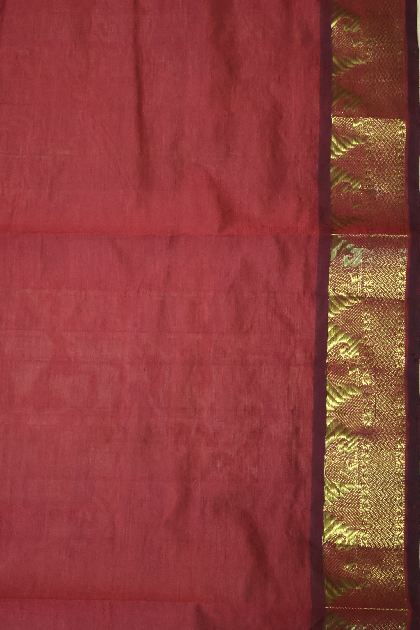 Pure Silk Cotton Saree-Arakku Small Triangle