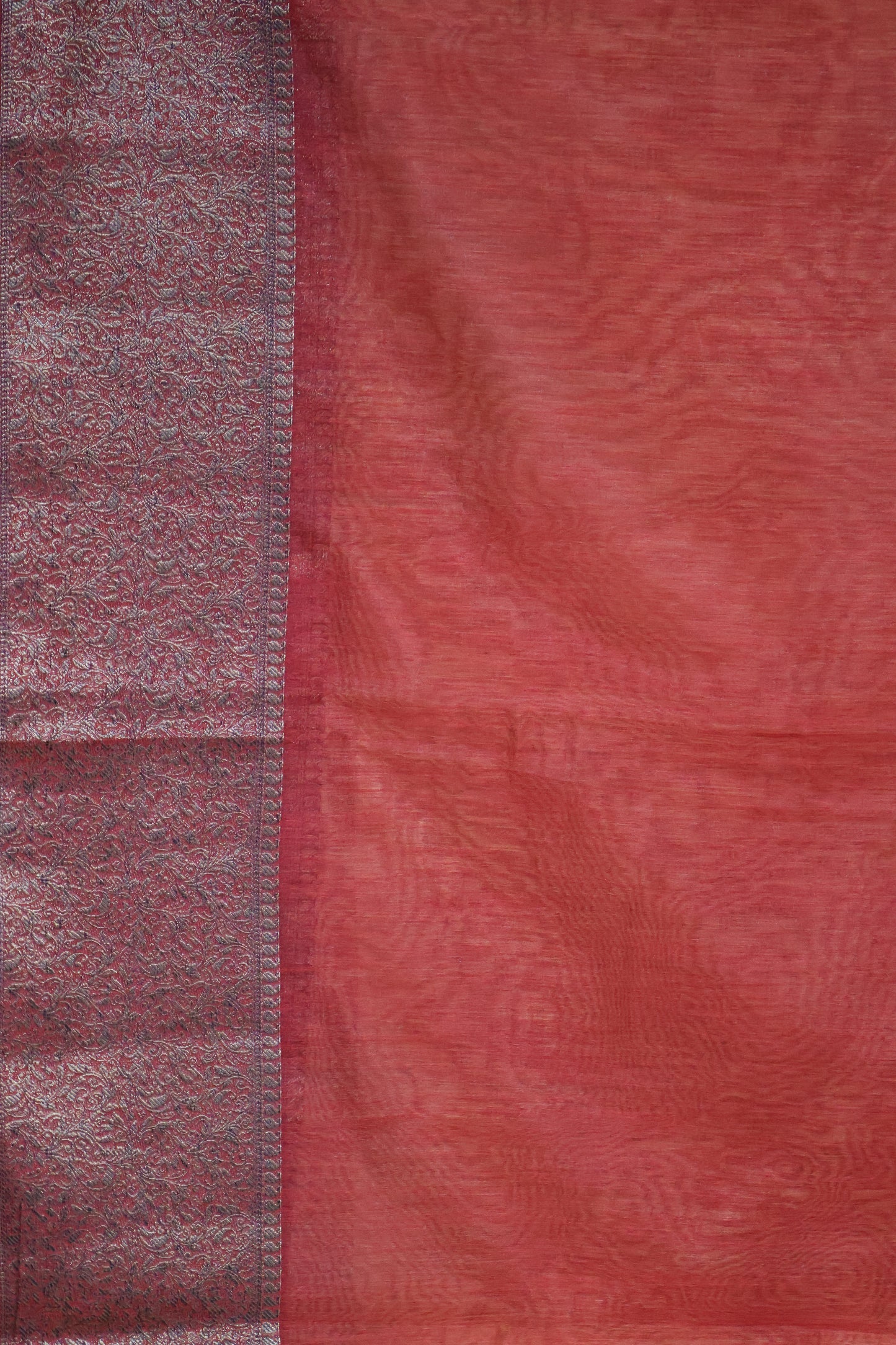 Bamboo Silk Saree-Sandal Cut Work