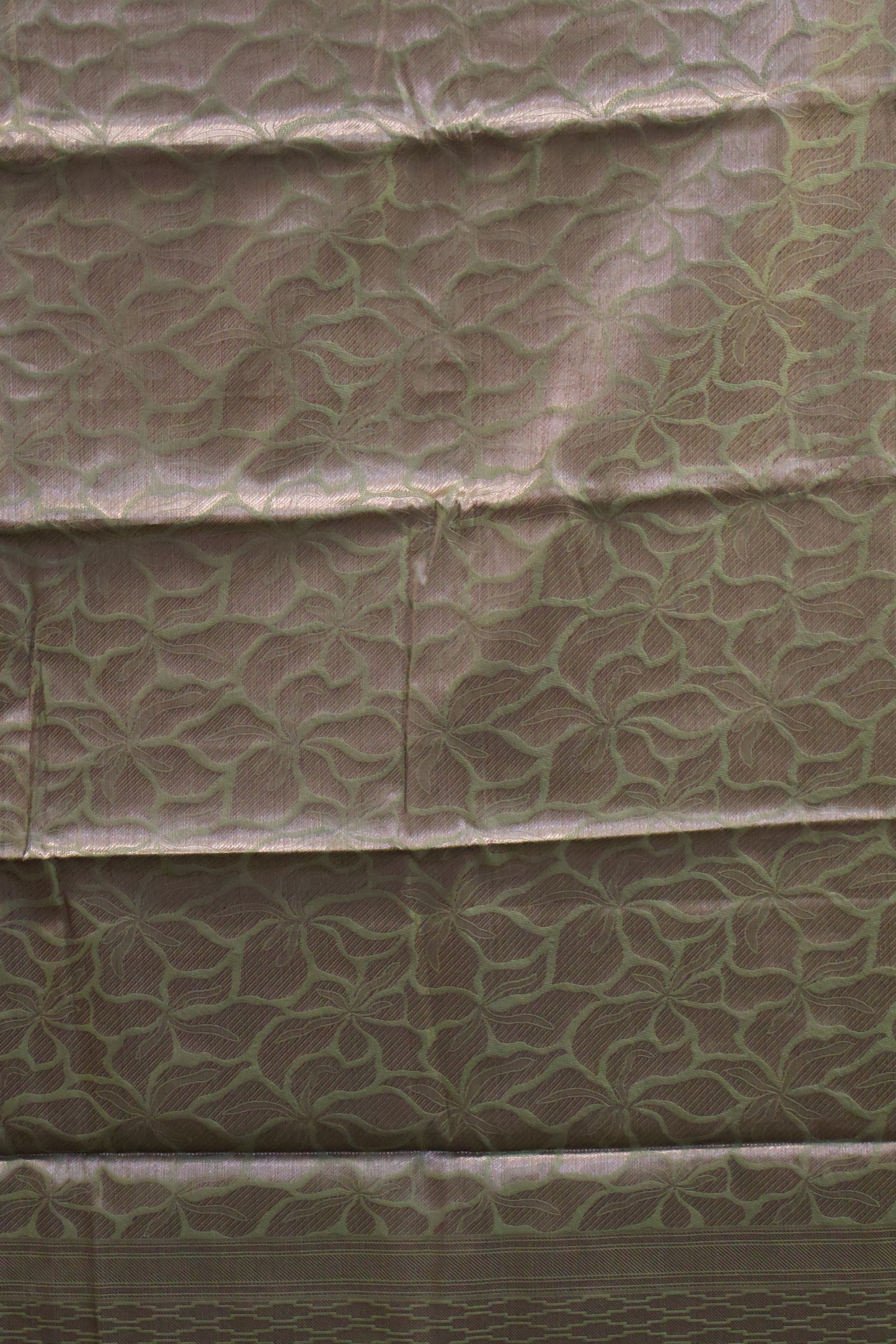 Tissue Silk Saree-Magenta Green Colour