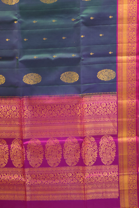 Pure Soft Silk Saree -Peacock Blue