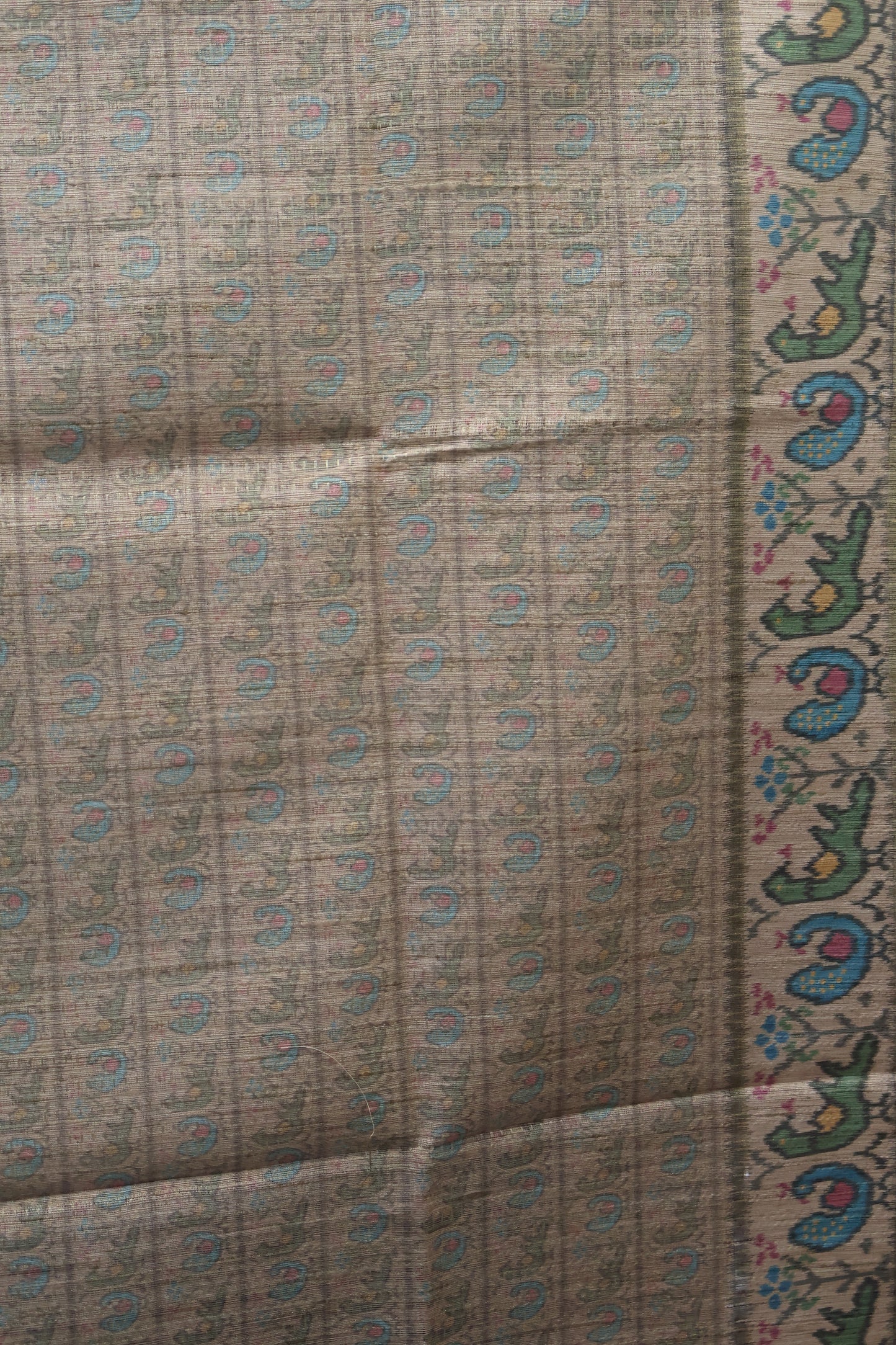 Semi Raw Silk Saree -Baby Voilet Zari Dot Lines