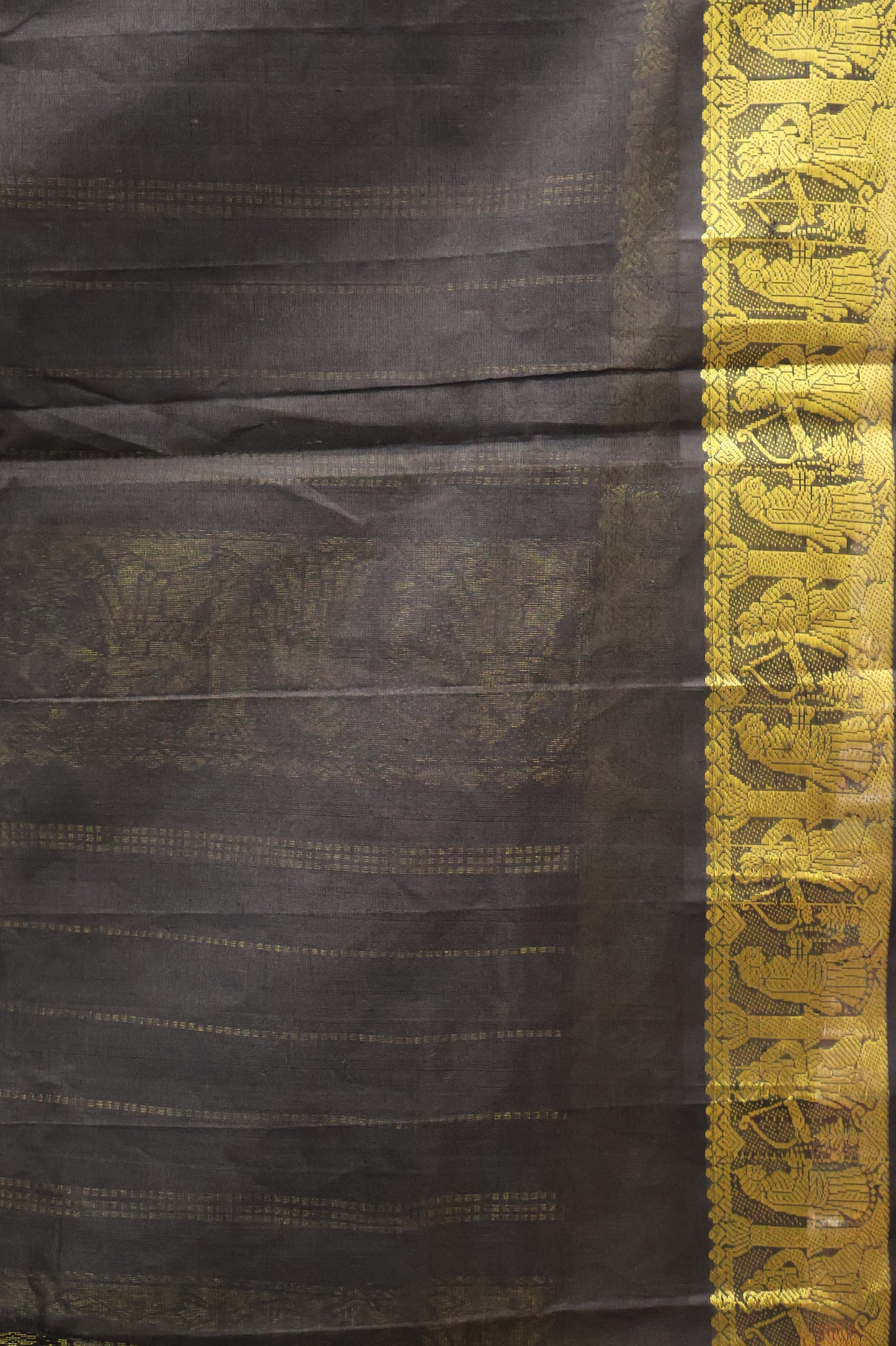 Pure Silk Cotton Saree-Vaibhavam-Black