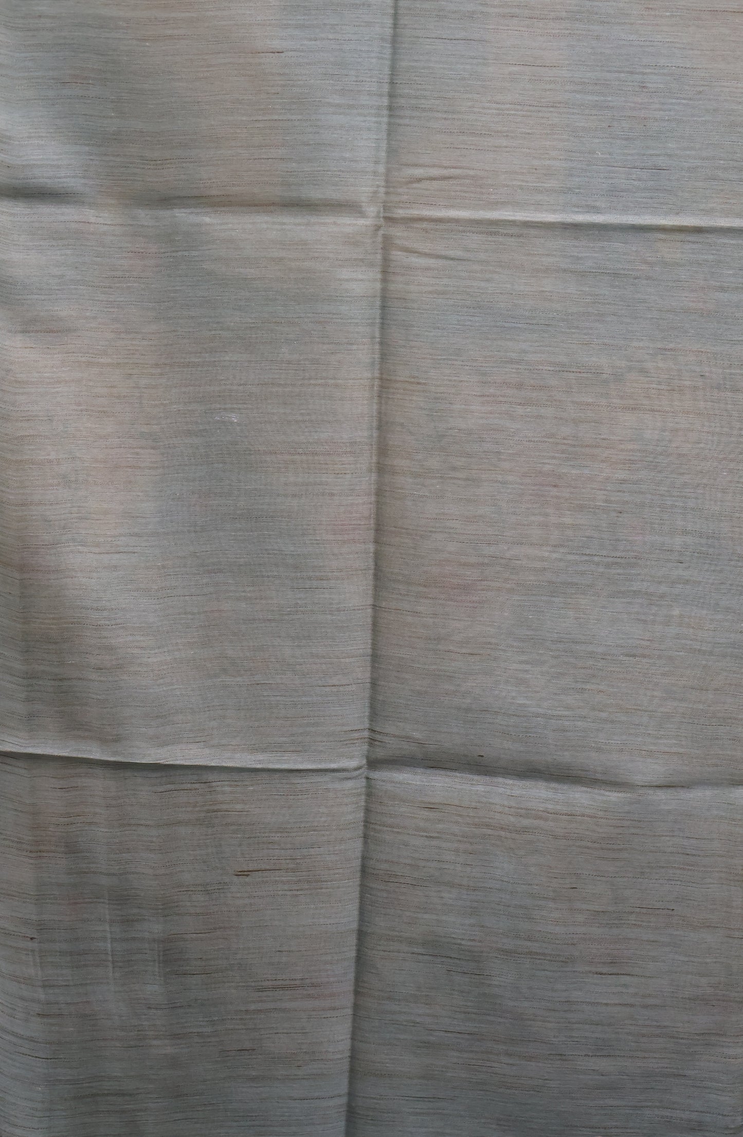 Jute Tussar Saree-Sea Blue Sparrow Floral Pattern