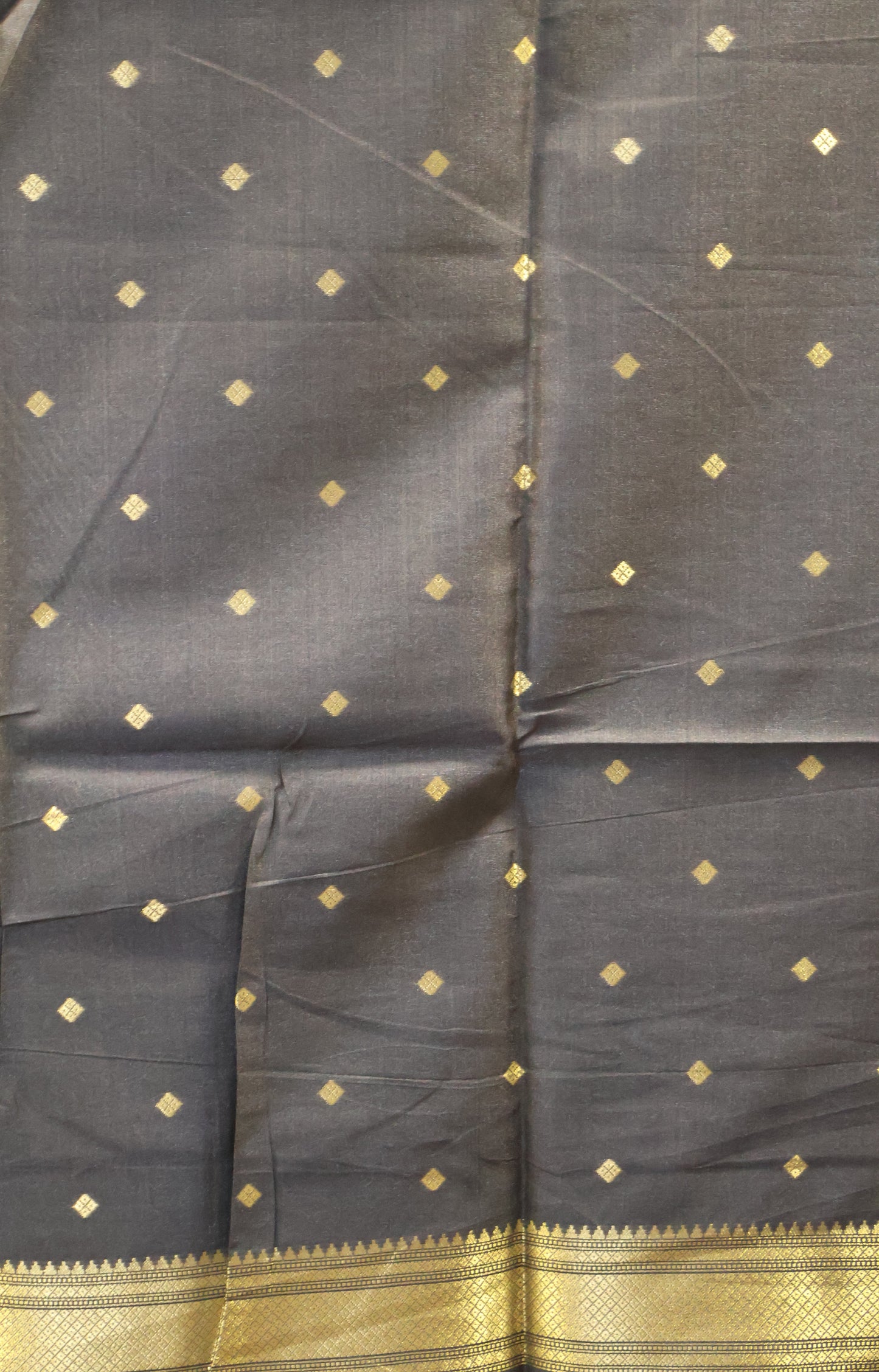 Soft Tussar Saree-Black Paithani Design