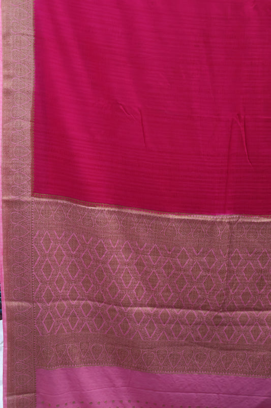 Banarasi Georgette Saree -Thilagam Border-Pink