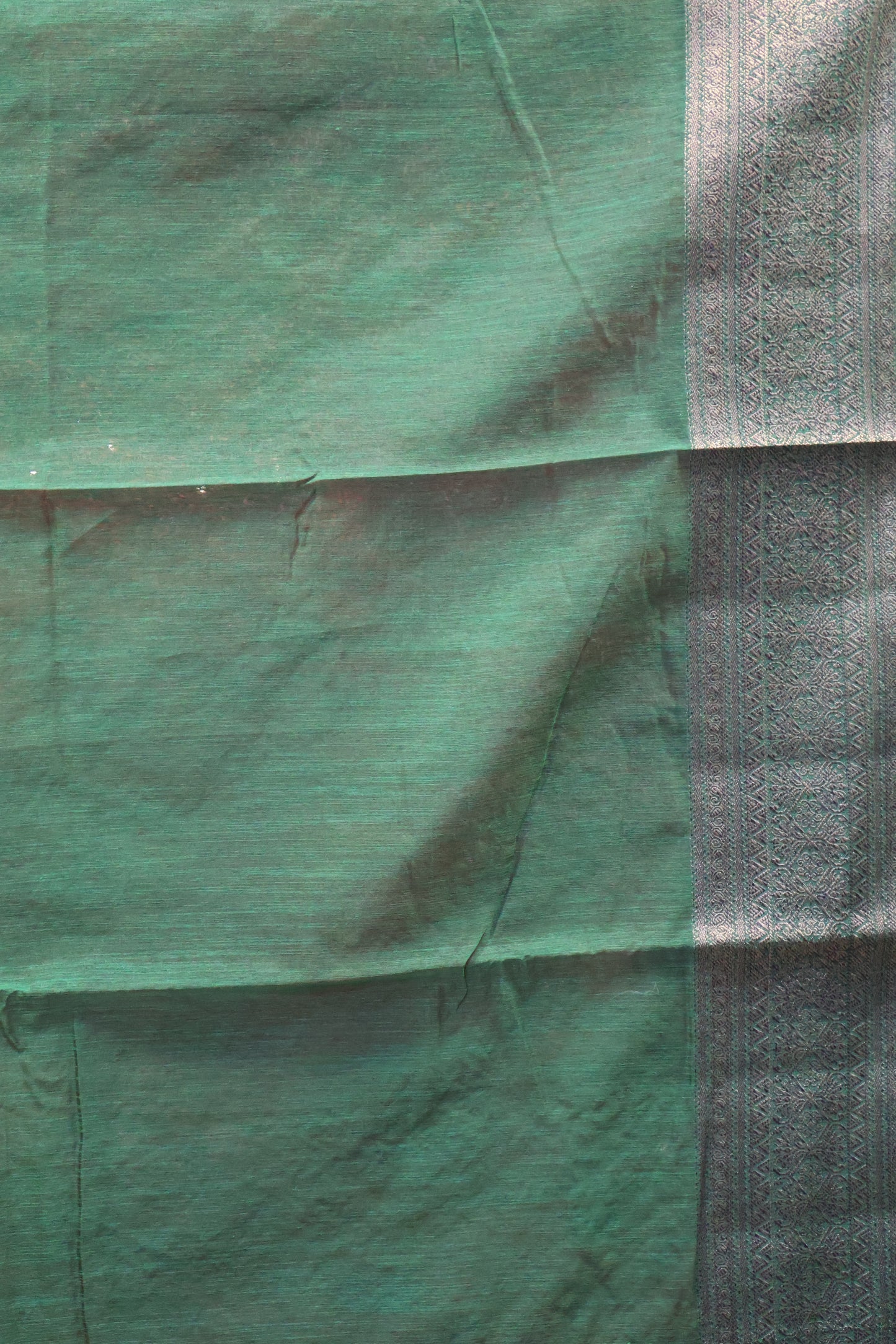 Bamboo Silk Saree-Red Sequence Work