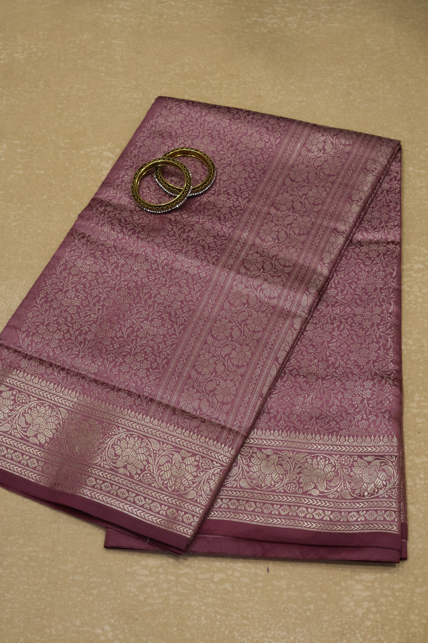 Banarasi Crepe Saree-Brocade Pastle Pink