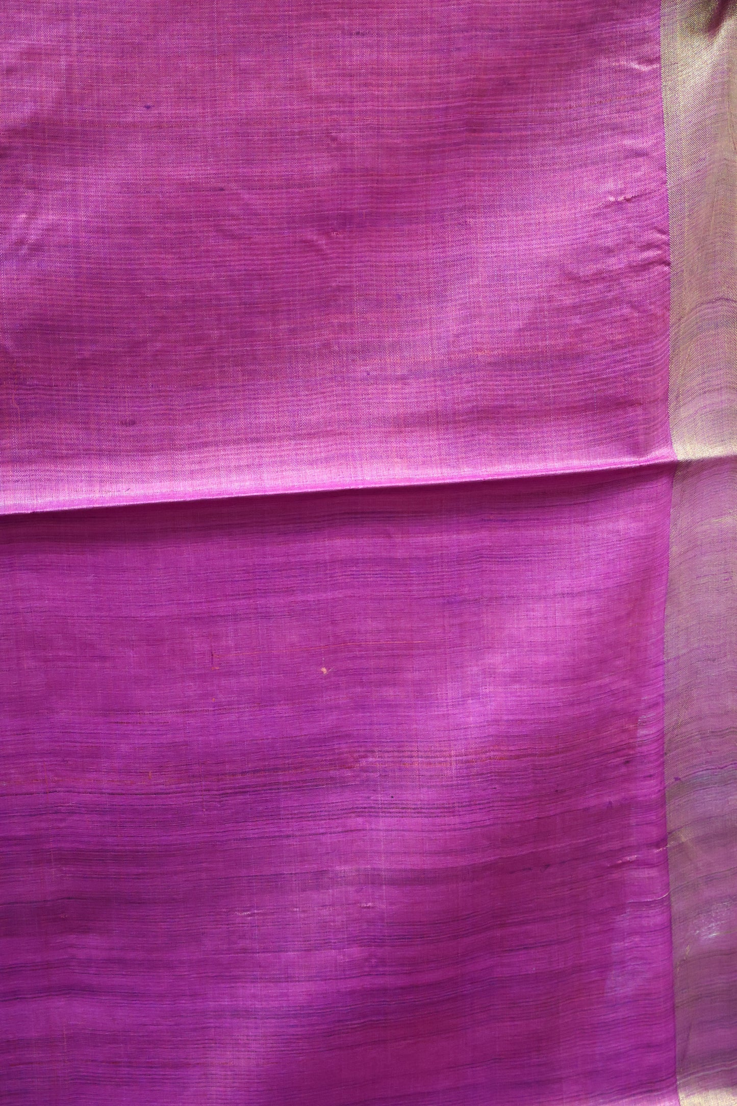 Pure Tussar Saree - Purple Twin Pichwai Zari