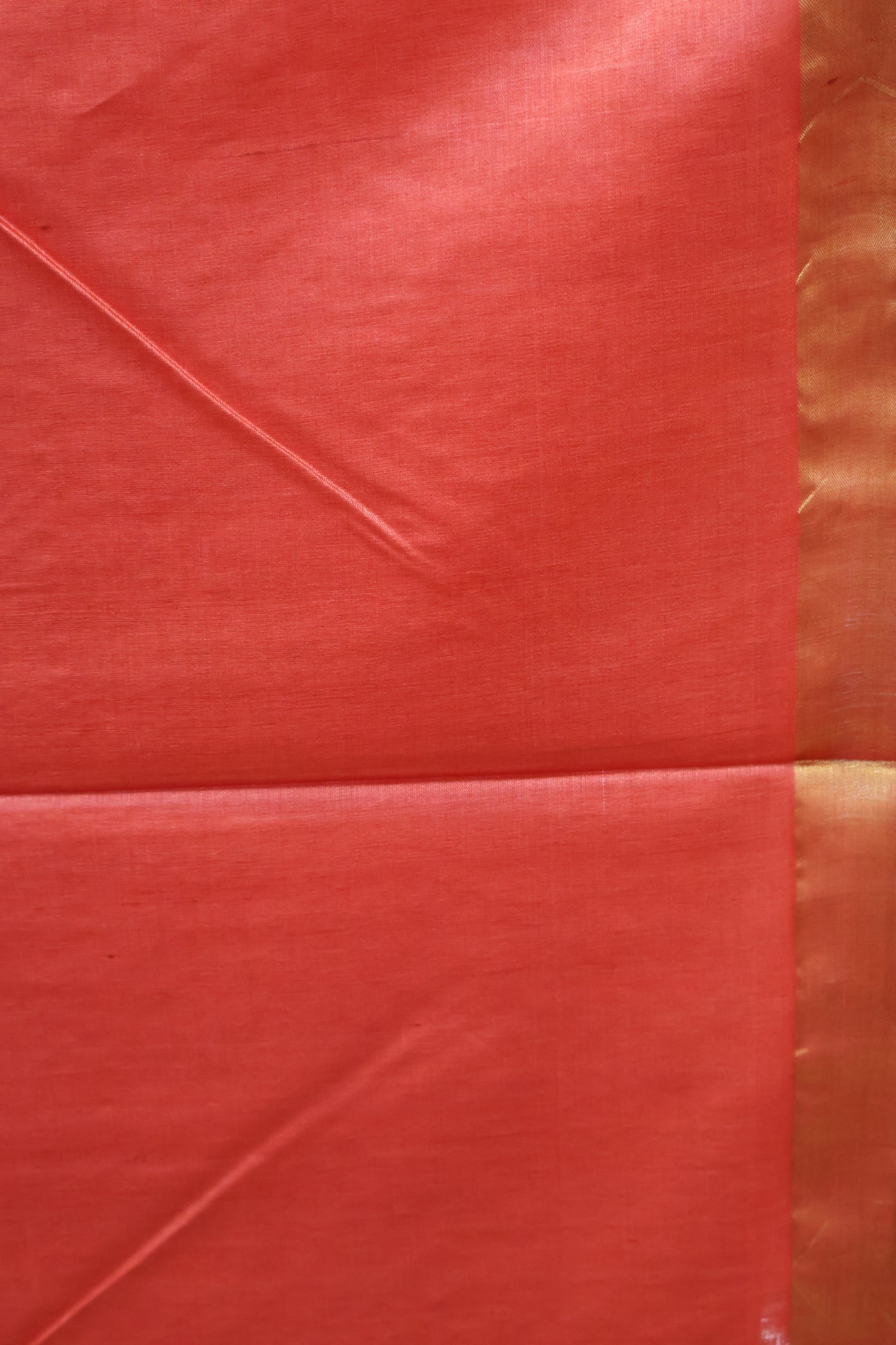 Pure Tussar Saree - Red Pichwai Zari